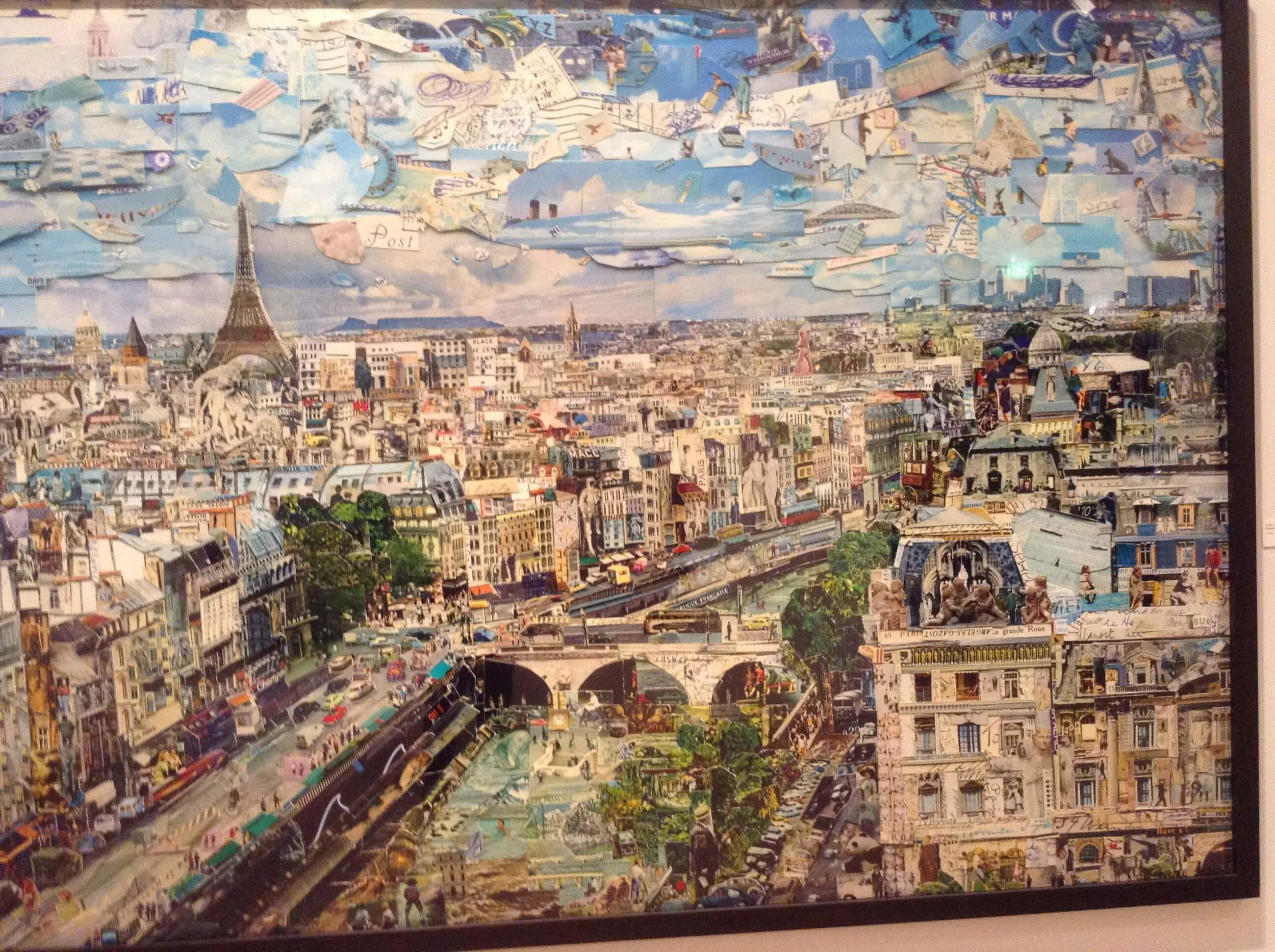 Vic Muniz's collage of Paris