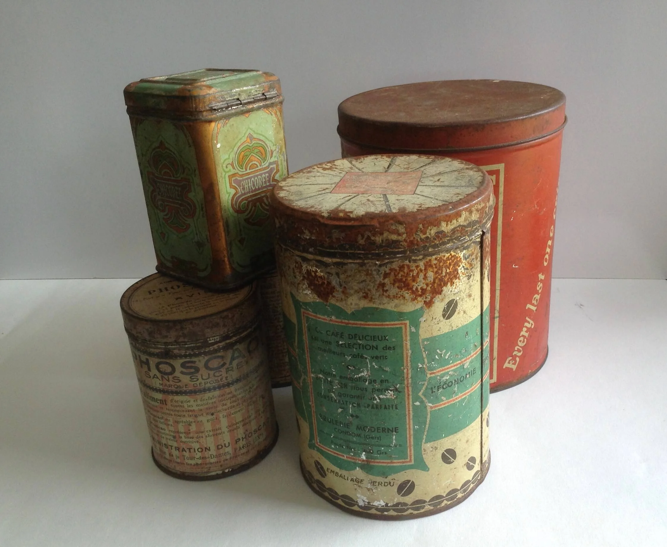 Vintage tins