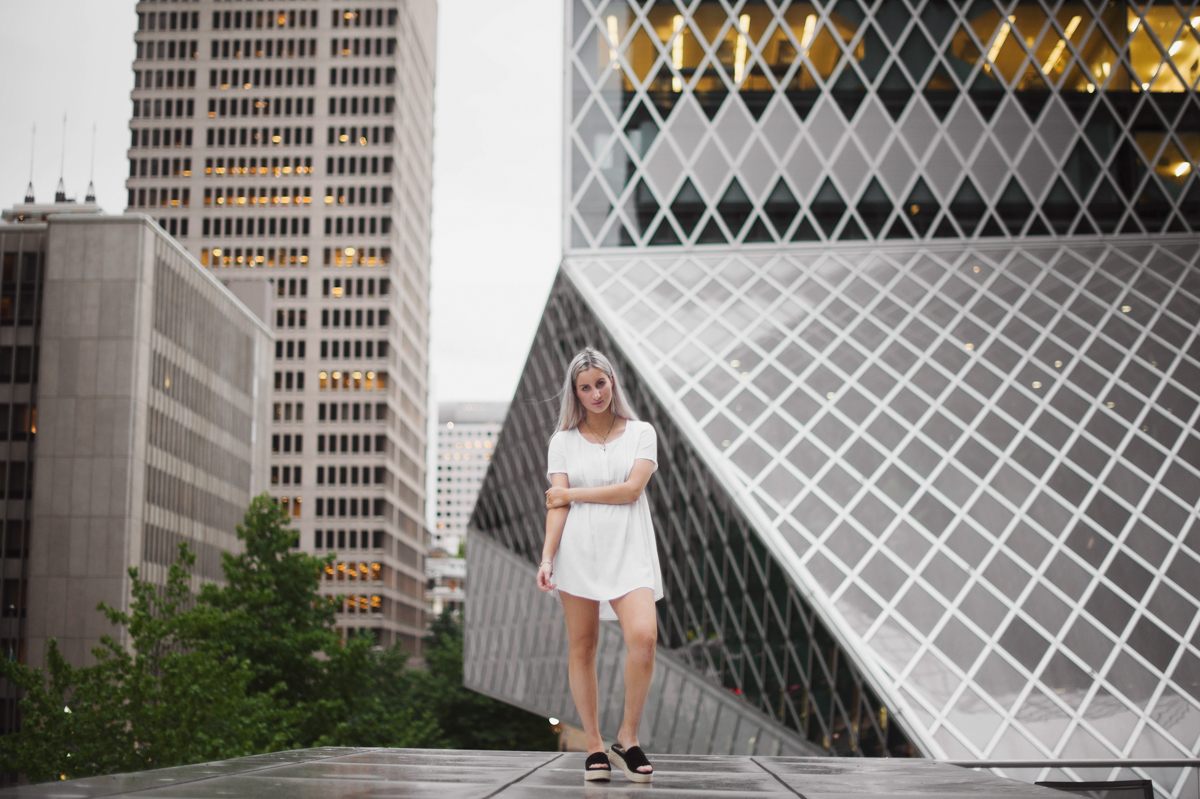 Chloe - Downtown Seattle Senior Portrait Photography by Kelsie Taylor