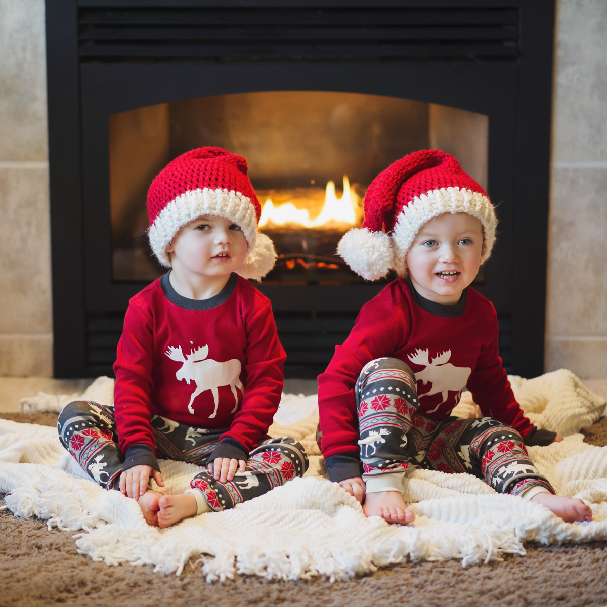 Holiday Pajama Portrait Photography in Tri-Cities