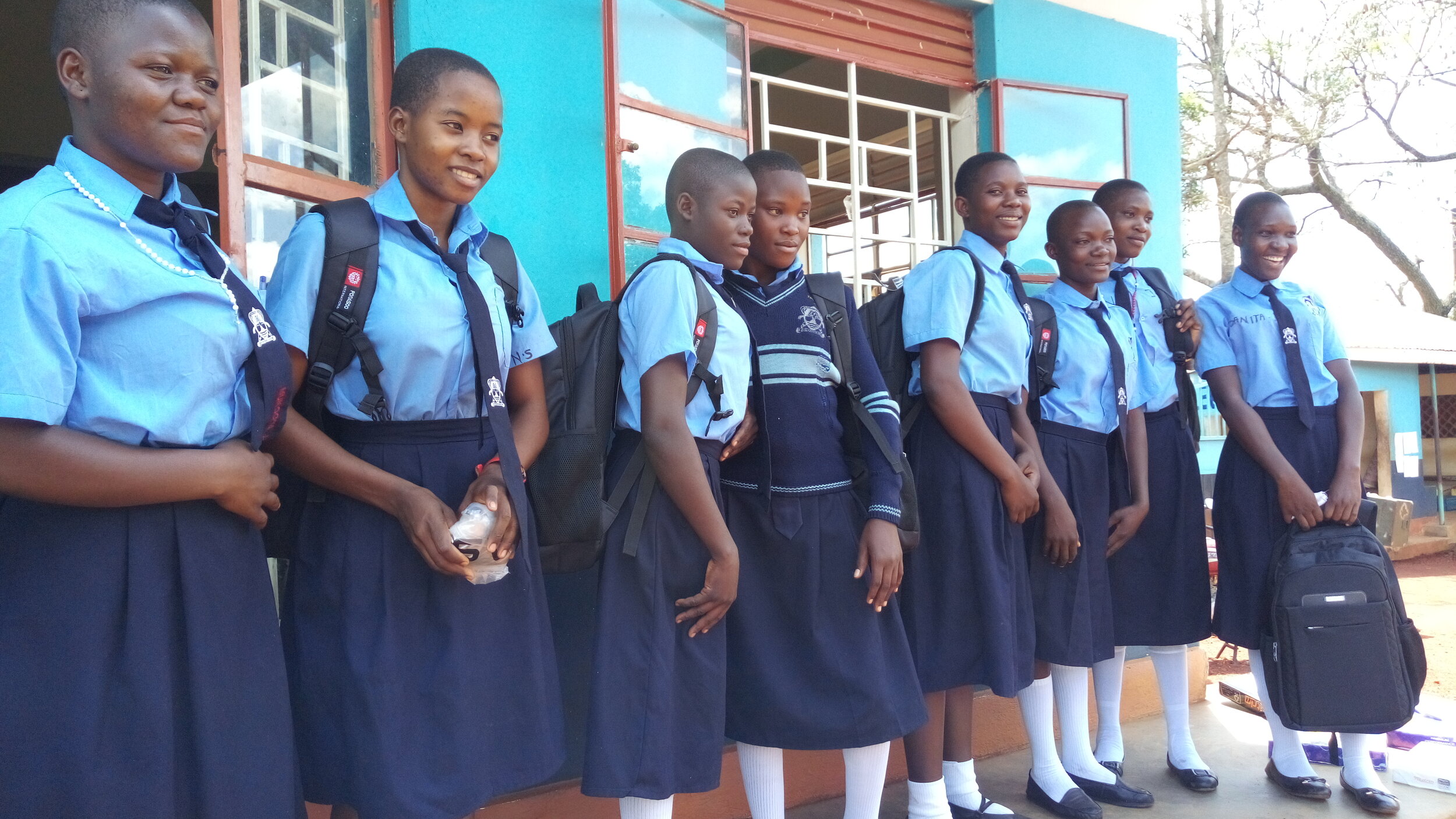  EGI moms from Central College Kamuli with their new uniforms. 