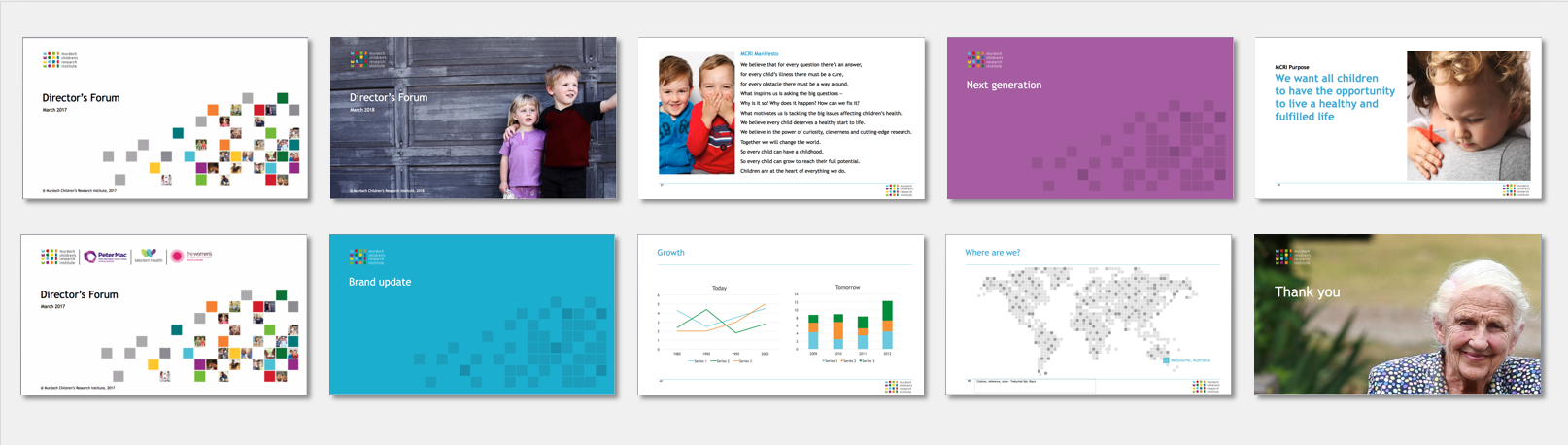 MCRI PowerPoint design and system