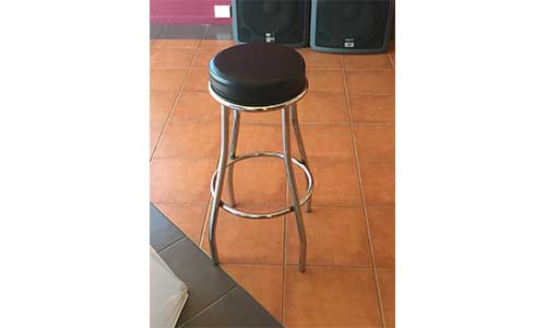 Chrome Steel Bar Stool