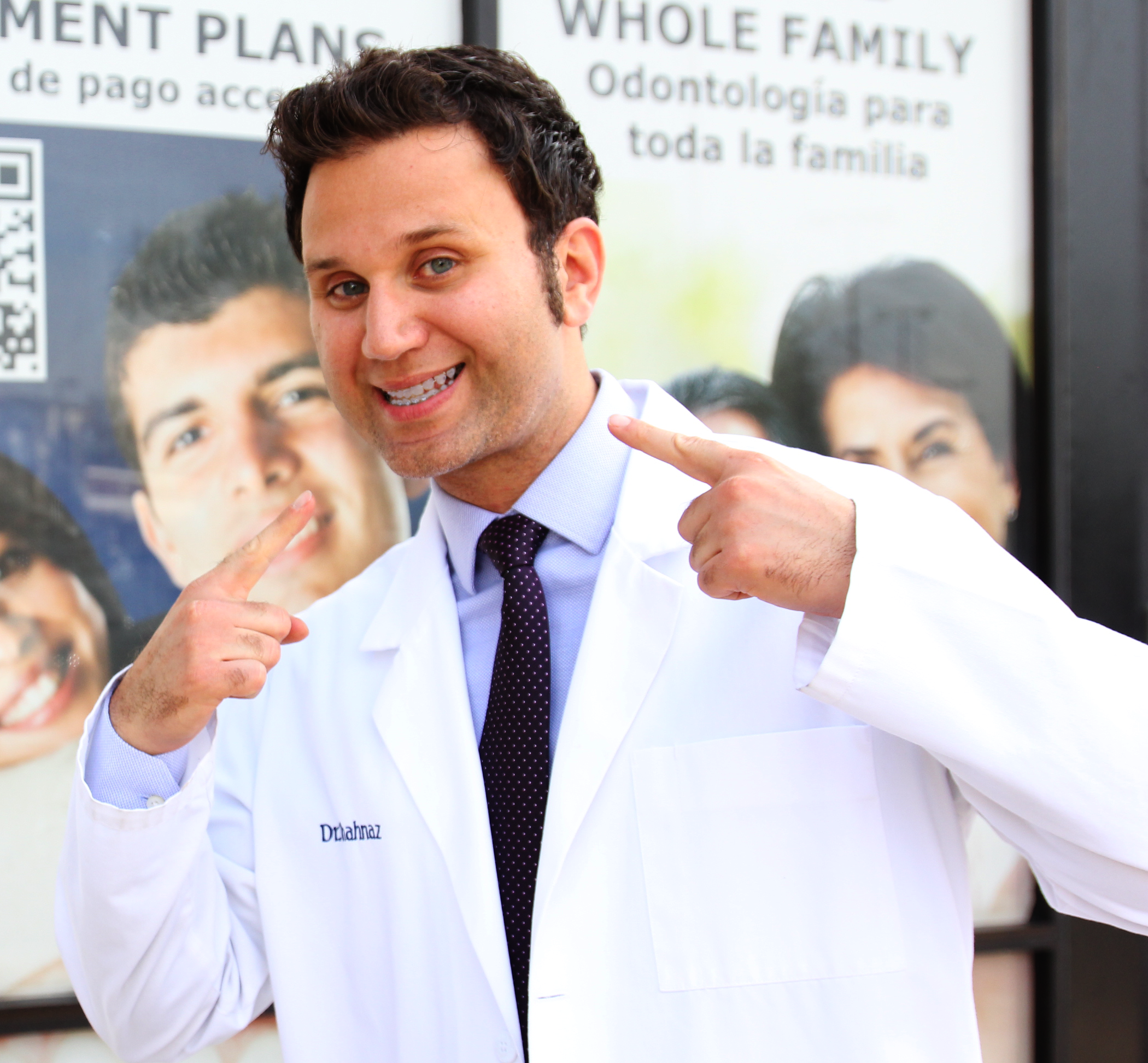 Our very own, Dr. Shanaz showing off his braces!