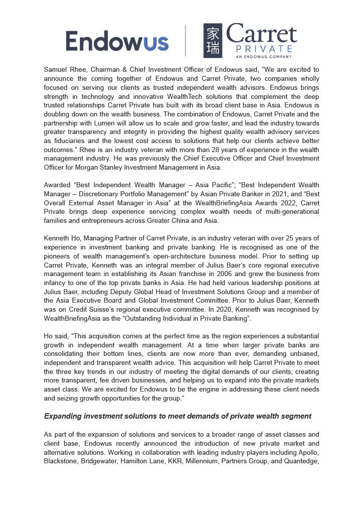 02Media Release - Endowus acquires Carret Private in Hong Kong to become one of the largest independent wealth managers in Asia - Google Docs1024_2.jpg