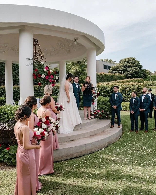 Ximena &amp; Joshua. One of the most fun weddings! They had a mariachi band &amp; singing waiters 💃🏻 | Image by @siempreweddings Celebrant: @idometoo_creativeceremonies Venue: @miramaregardens