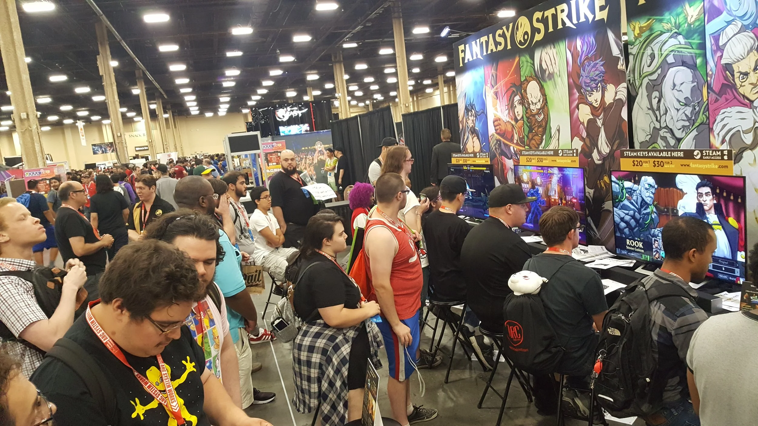 Booth was pretty much this packed the entire weekend...