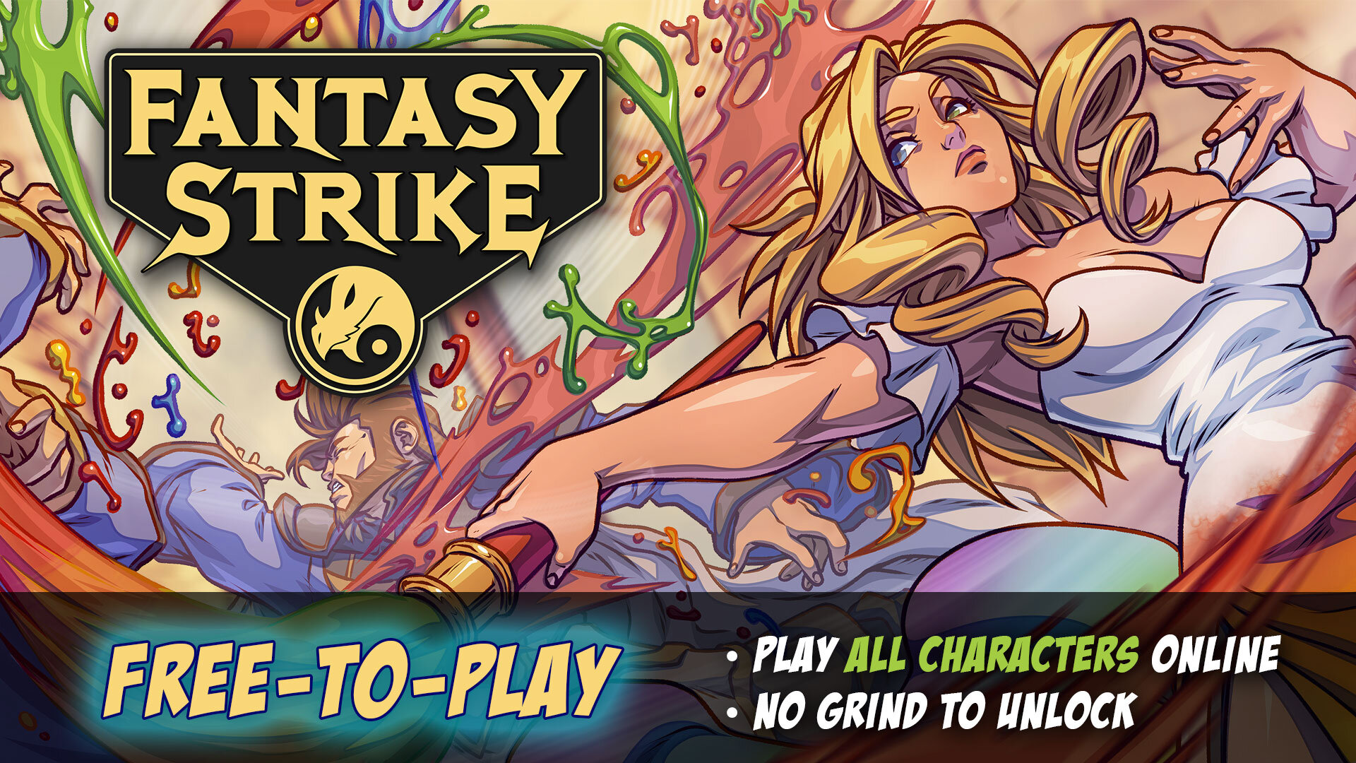 JOGO DE LUTA GRÁTIS: FANTASY STRIKE! (Gameplay) 