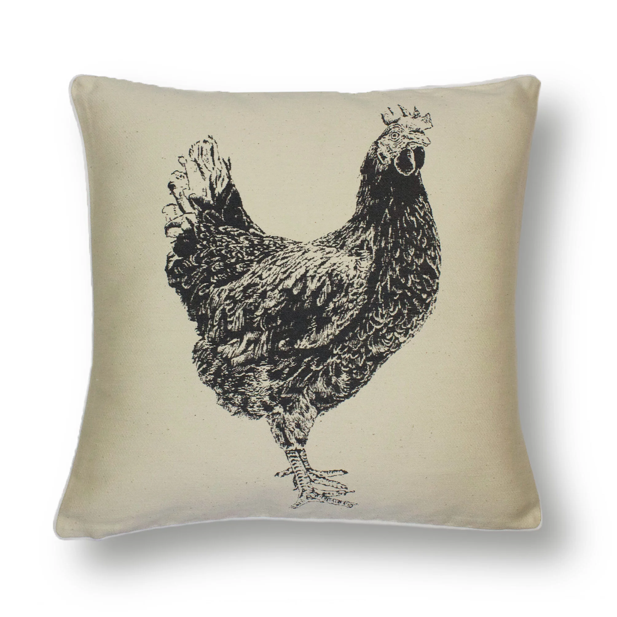 Mother Hen | Cotton cushion | 43cmx43cm