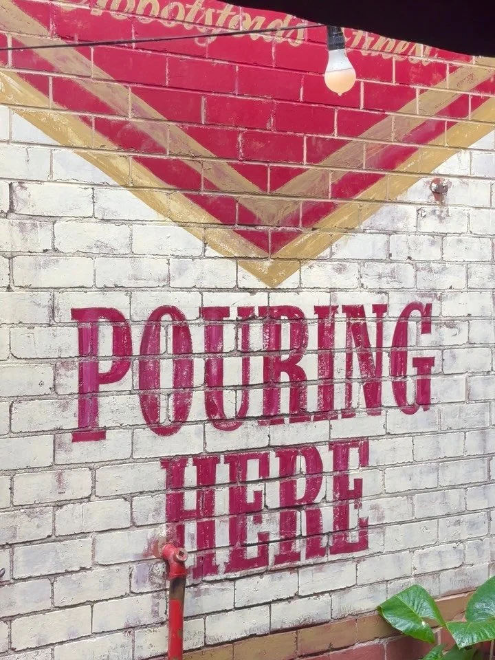 Pouring here! You’re not kidding! But it’s nice and cosy inside our shack with hot meals and chilly beers all day long