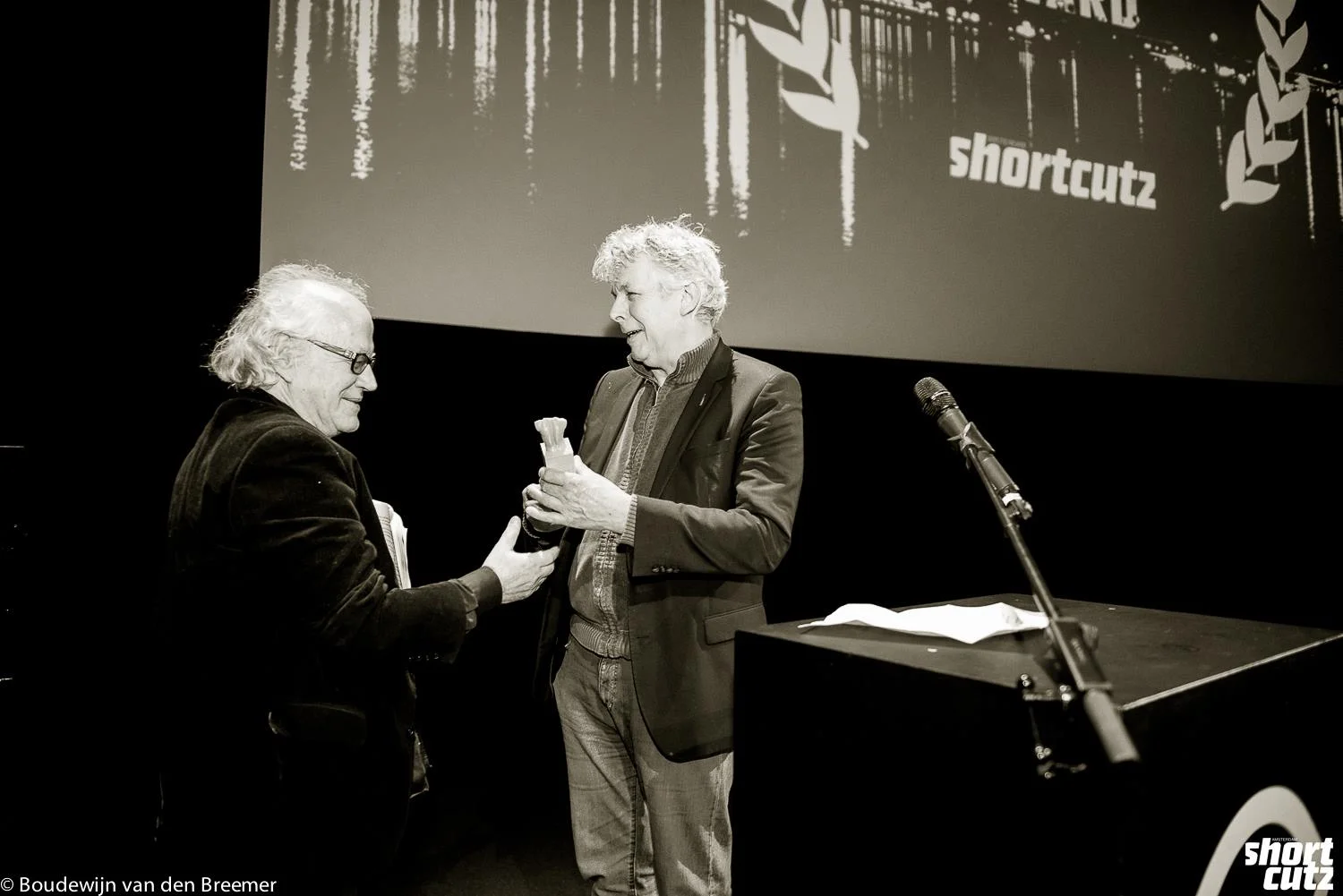 2nd Shortcutz Amsterdam Annual Awards - Jos Stelling (Shortcutz Amsterdam Career Awards) and Marc van Warmerdam
