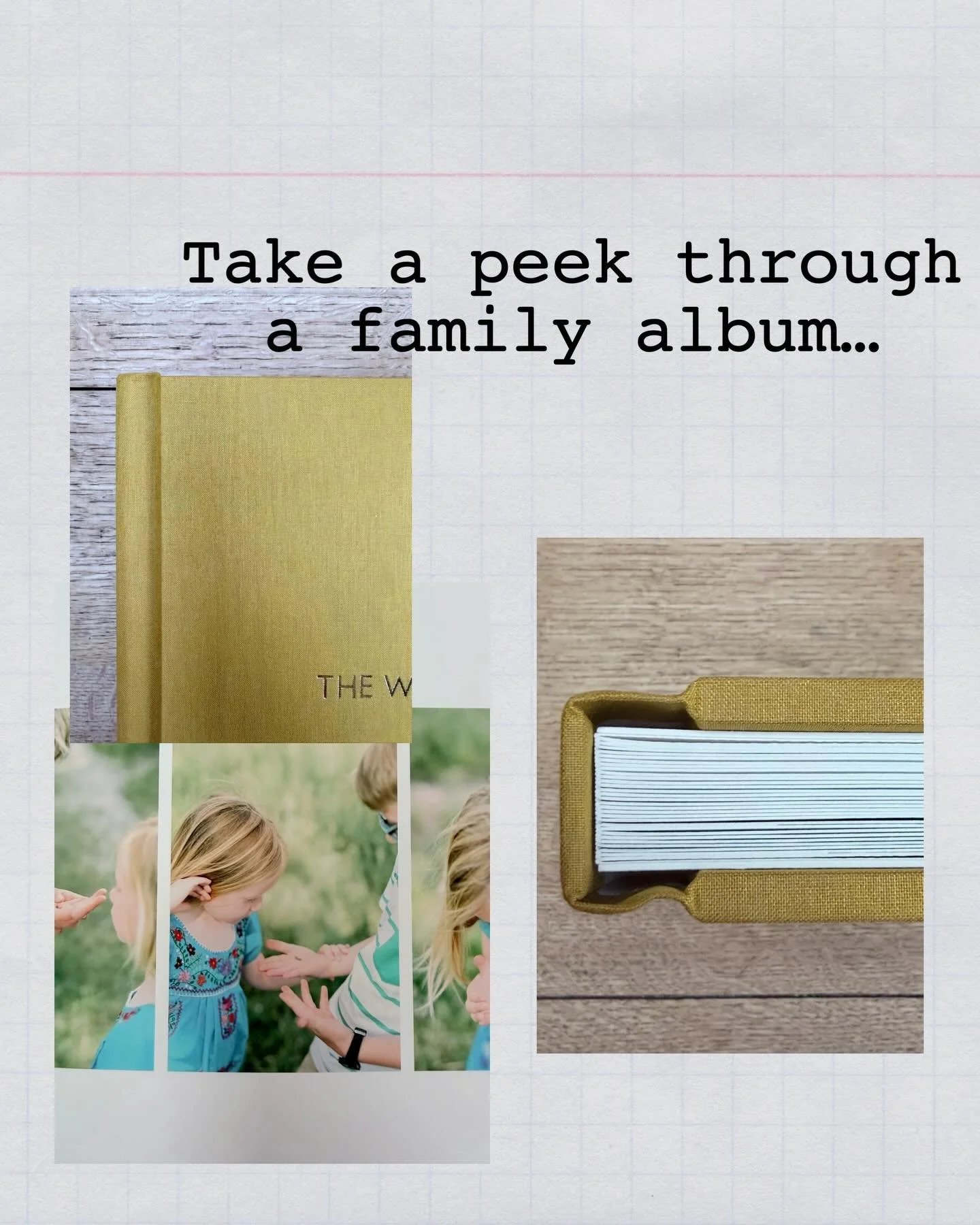 A little clip of a family album to show you today! This was a film session a few years ago. Having your family photos taken is truly significant. One of the best ways to preserve those memories is by turning them into a beautiful album. I absolutely 