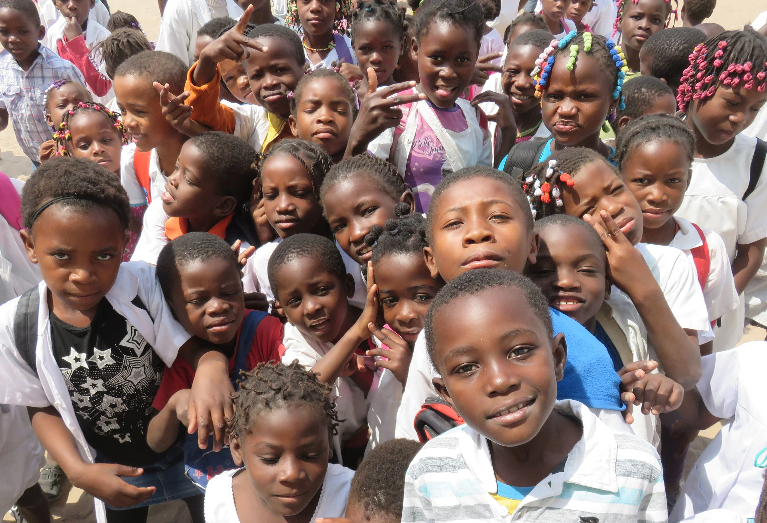 Children in Ondjiva, Angola.