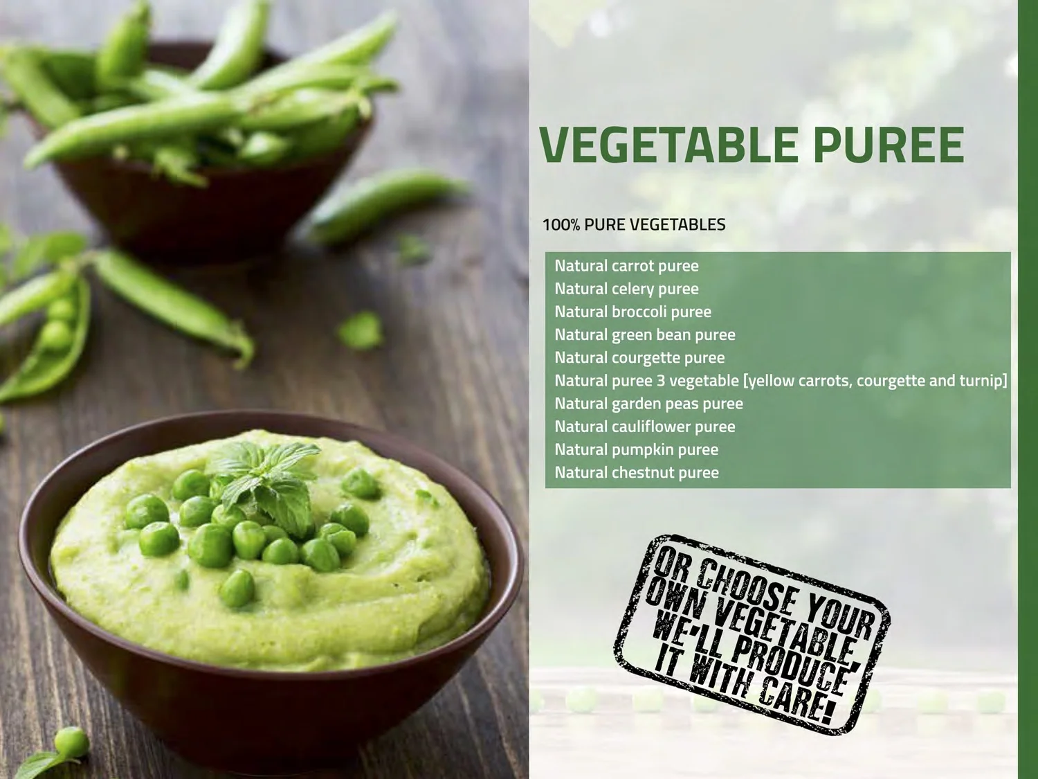 Frozen Vegetable Puree