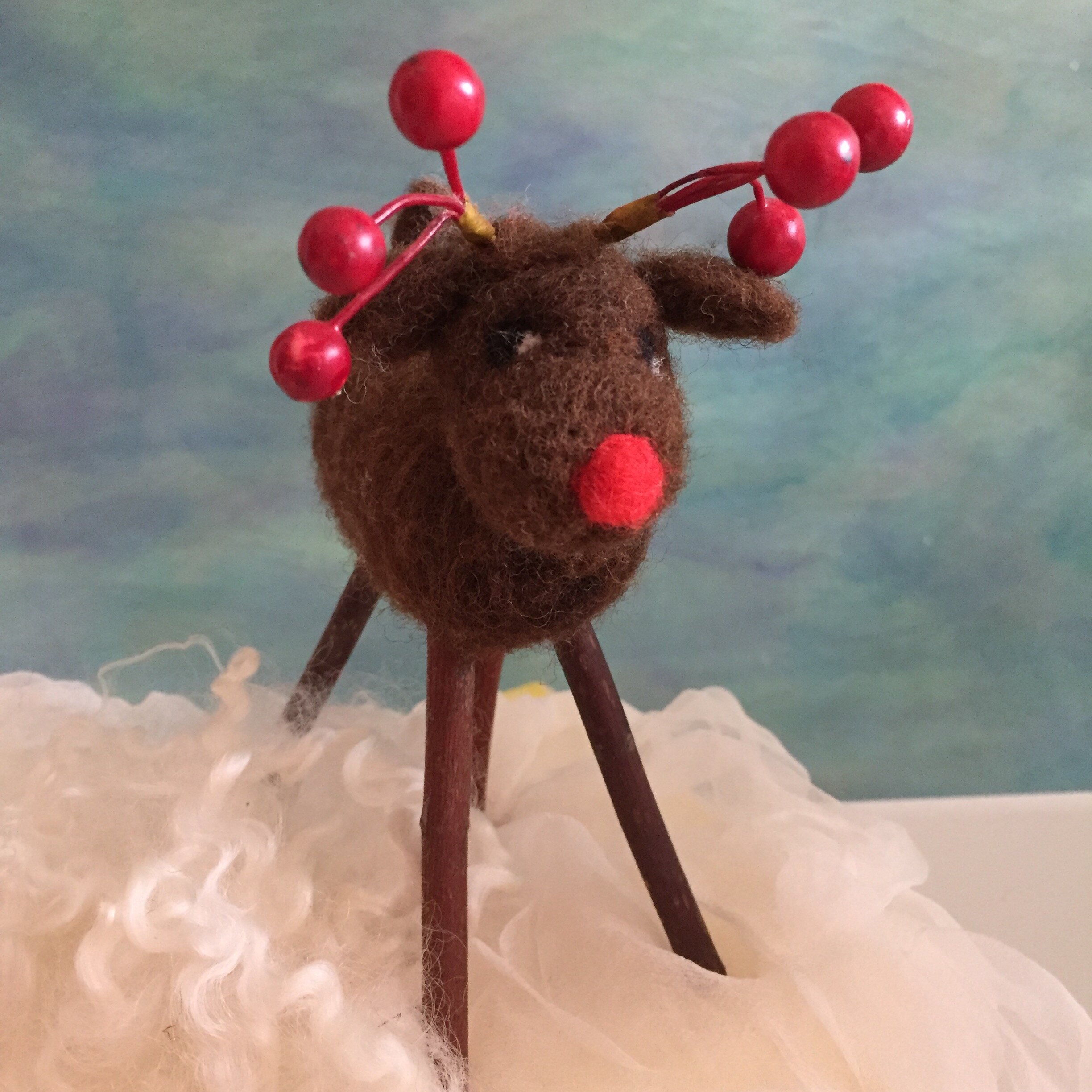 Virtual Class: Felted Reindeer at Deerfield Library 
