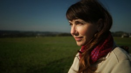 Carol Oldenburg overlooking the Susquehanna River near her home in Pennsylvania.