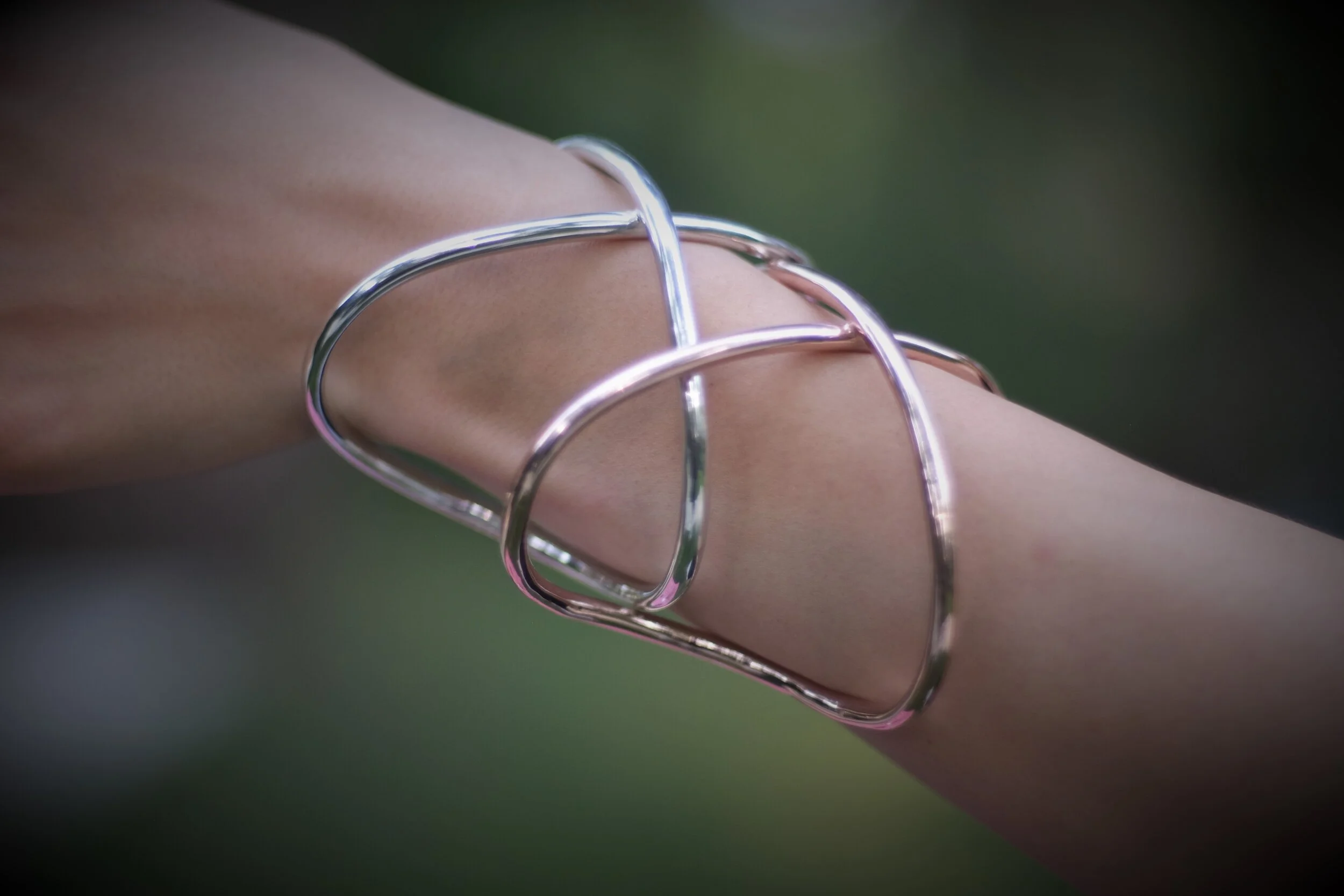 INFINITY Cuff 18K Rose Gold Polished