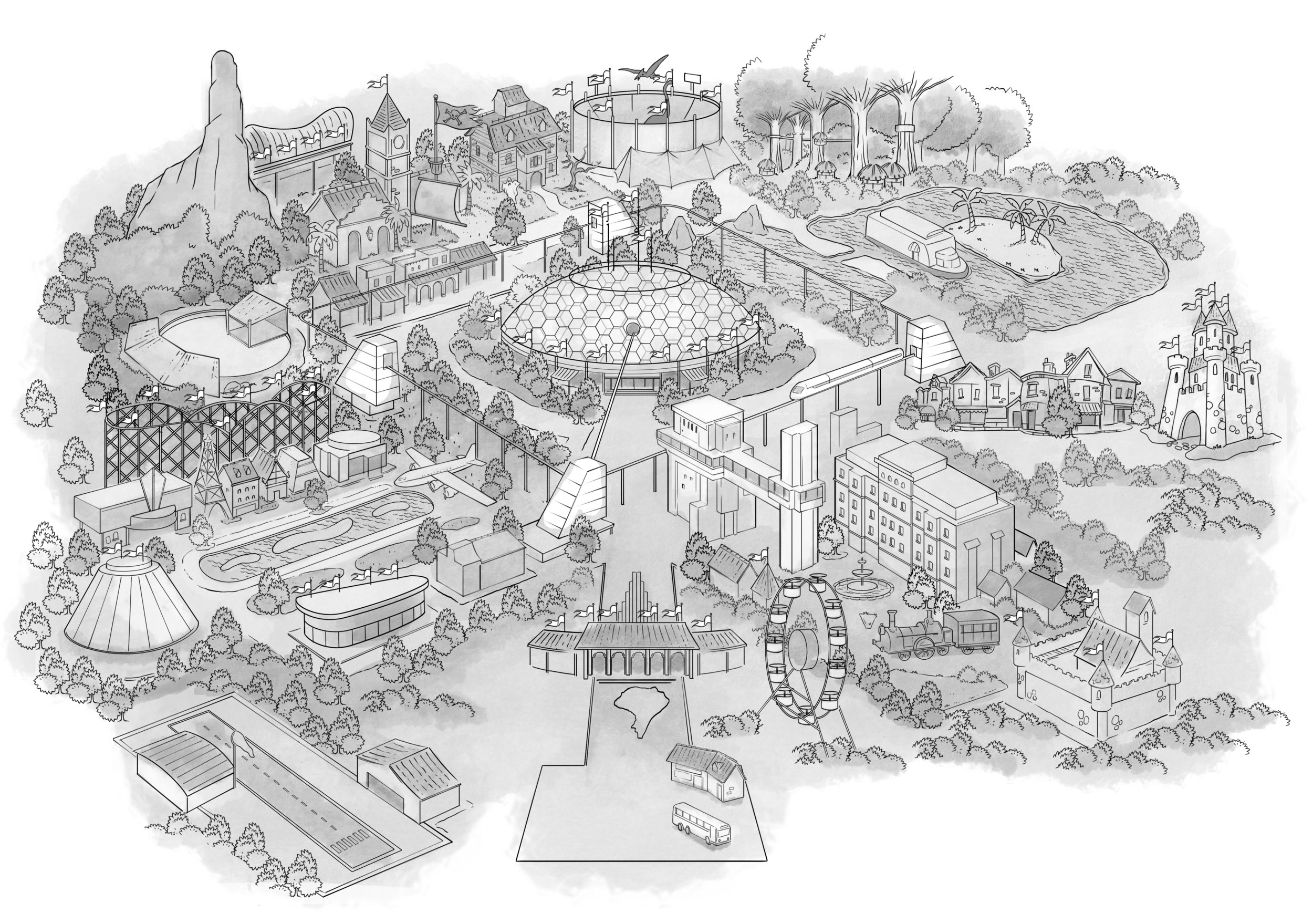  Map illustration by Fernando Heynen (  Artstation  ) 