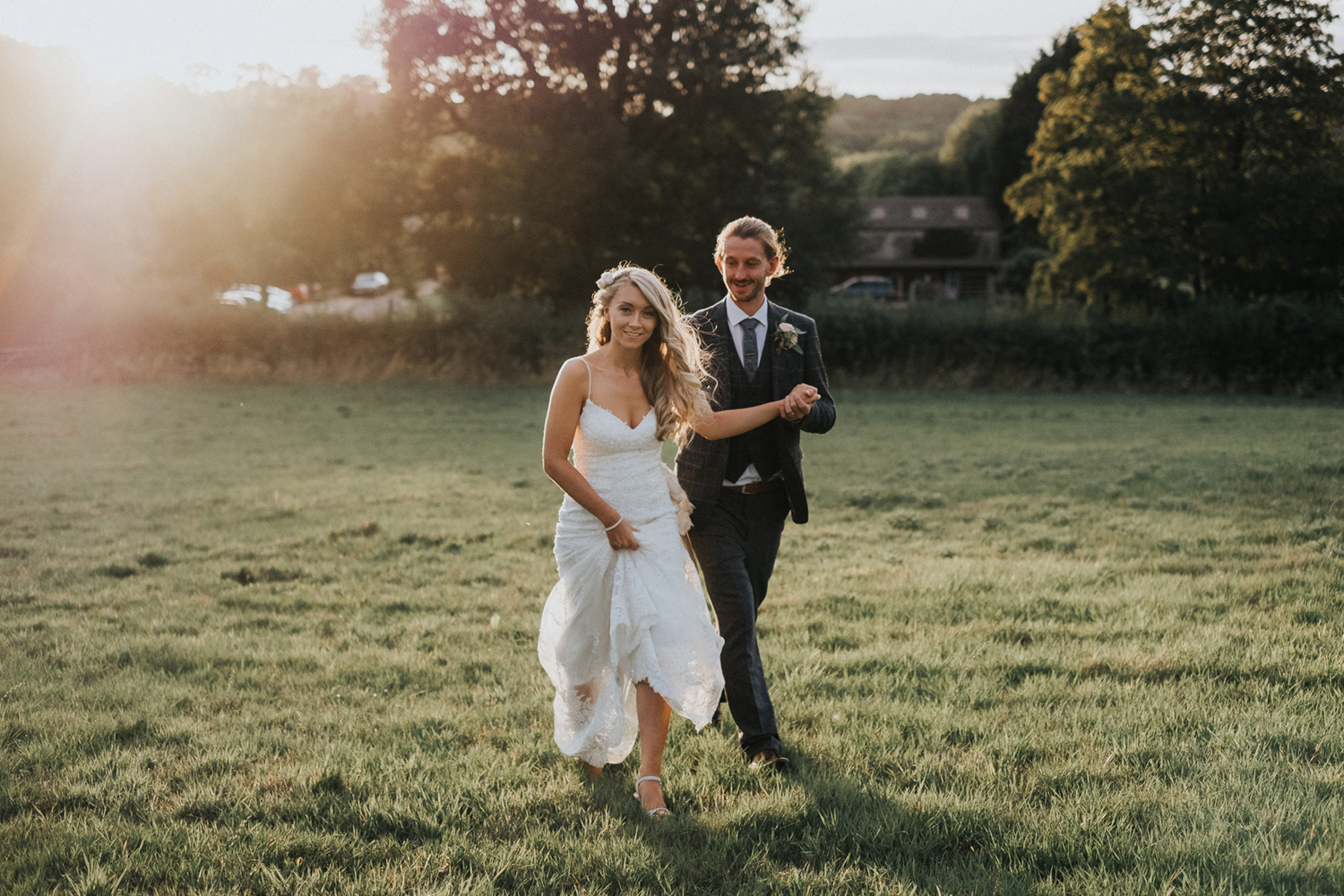 Gate Street Barn Wedding Sunset Couple Shots Photos