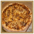 Shaved steak, A-1 steak sauce & Mozzarella. No red sauce.