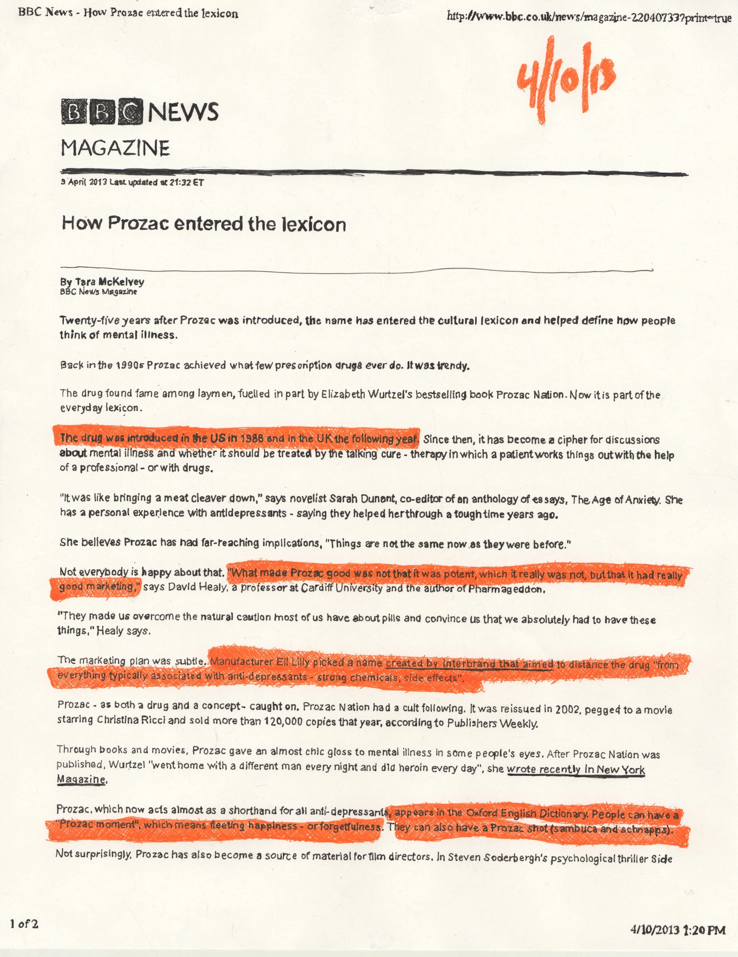 There's no such thing as a depressed mouse (2014)