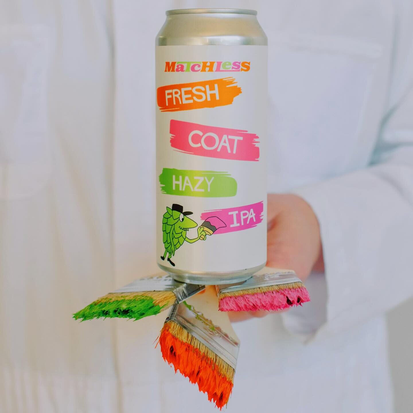 🩷🟩🔶Fresh Coat🔶🟩🩷

Does your fridge look drab? In need of a fresh coat of paint? Let&rsquo;s spruce things up with this Hazy IPA featuring Citra, Vic Secret, Chinook &amp; Ariana hops. Pilsner, Munich &amp; Honey malts with Flaked Wheat make a n