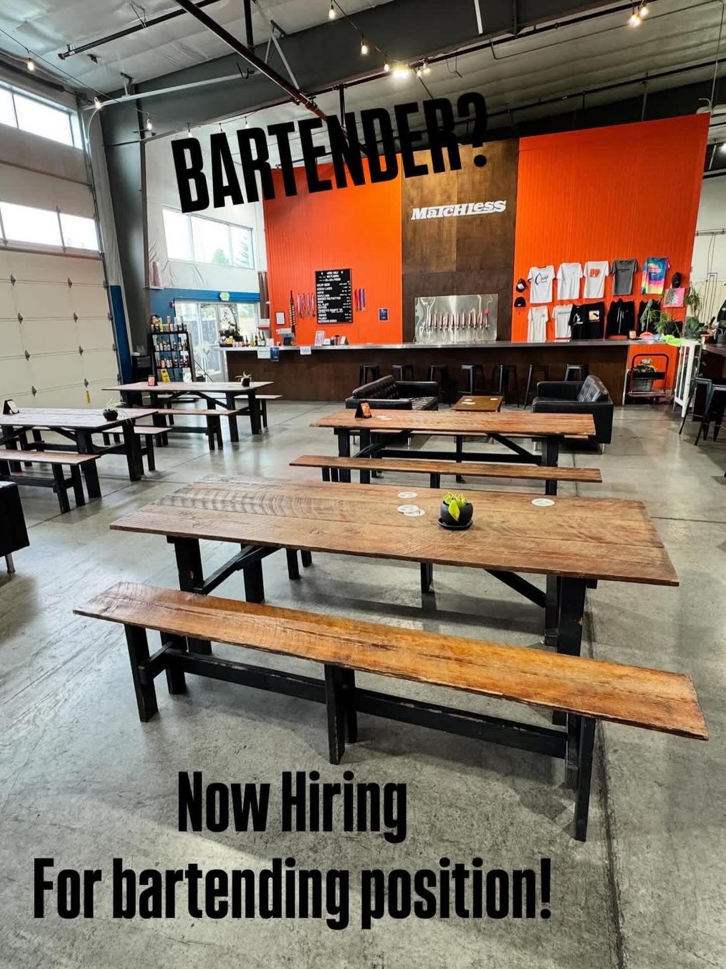 Do you like pouring beer and having friendly interactions with beer enthusiasts?  You could be what we are looking for!  Please DM or reach out to gc@matchlessbrewing.com with resumes! 

#matchlessbrewing #bartender #tumwater #olympia #lacey