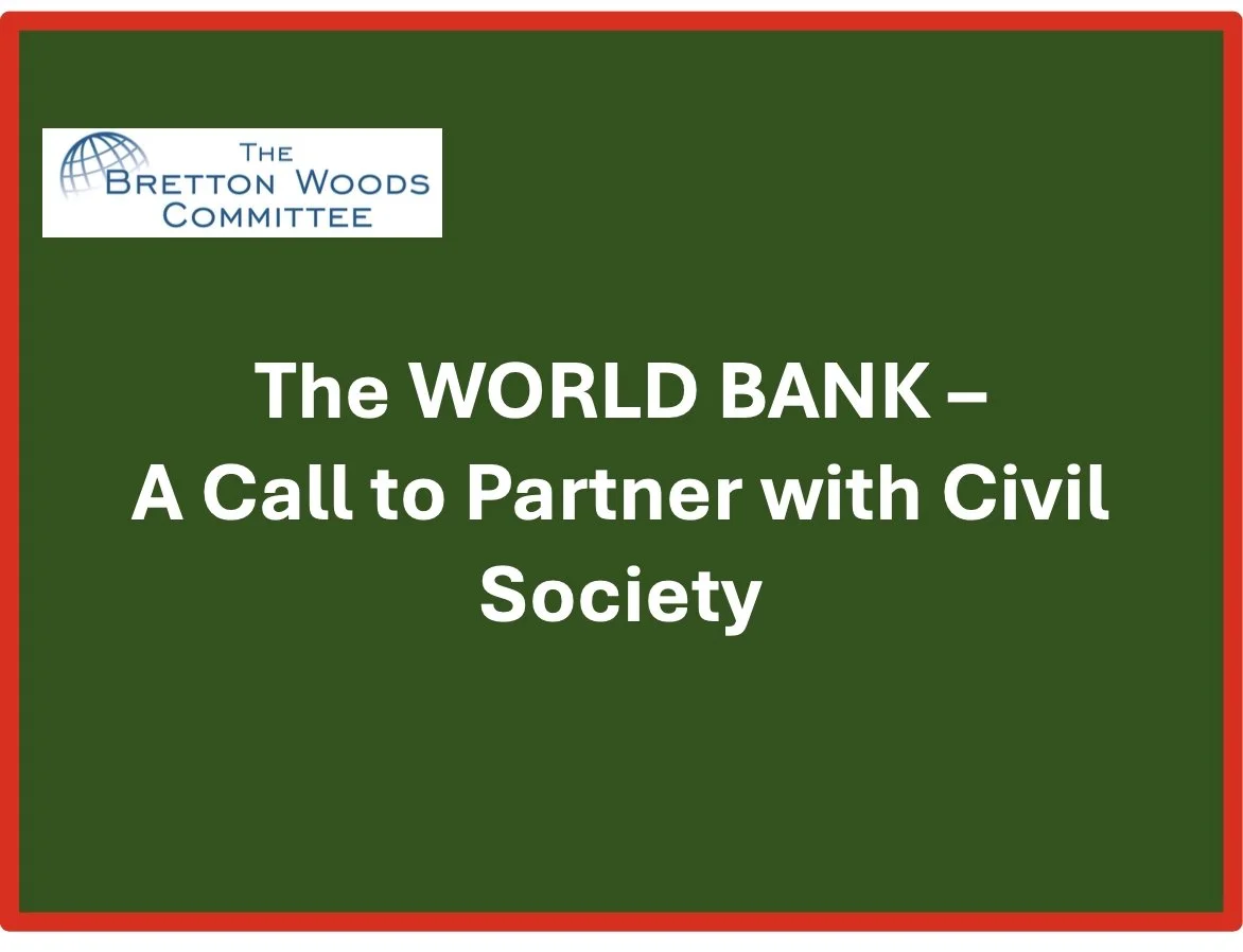 Key Approaches for the World Bank to World with the Citizens it Serves