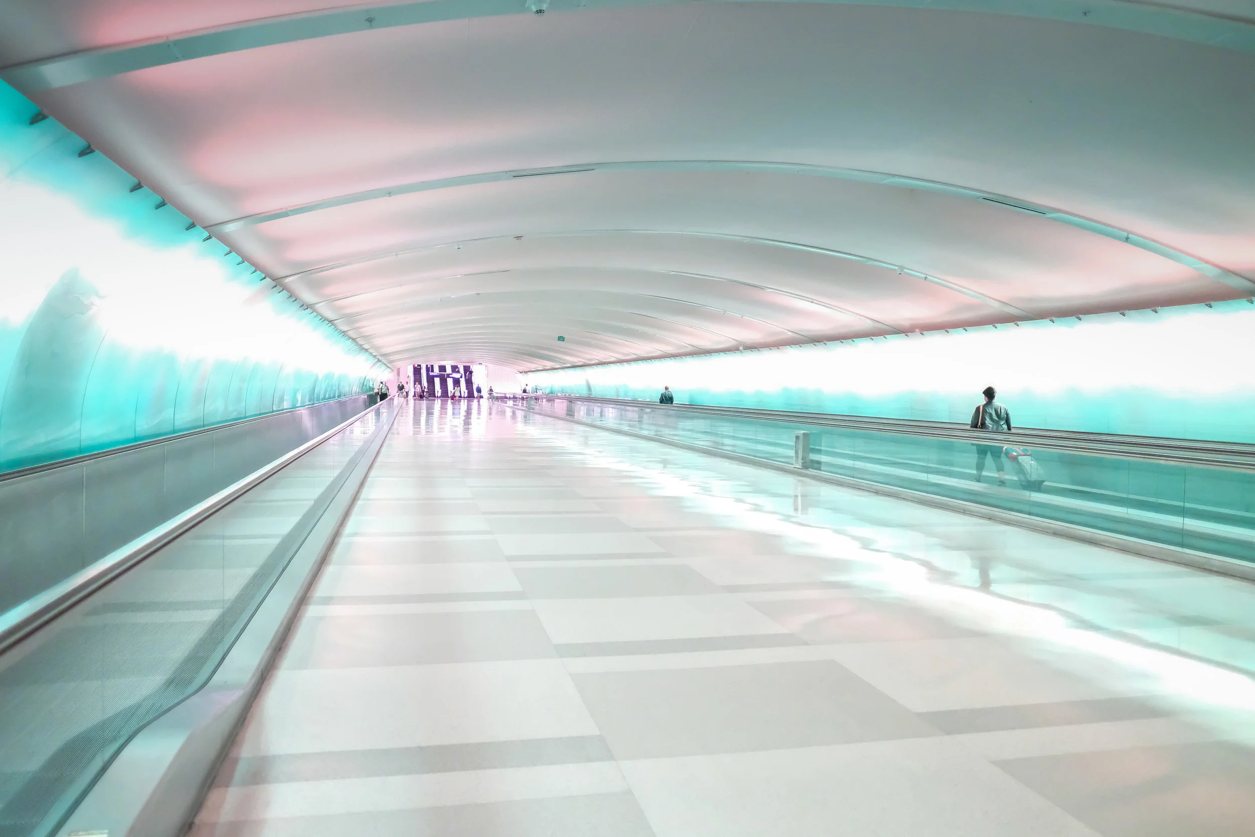 Light Tunnel - Detroit Airport