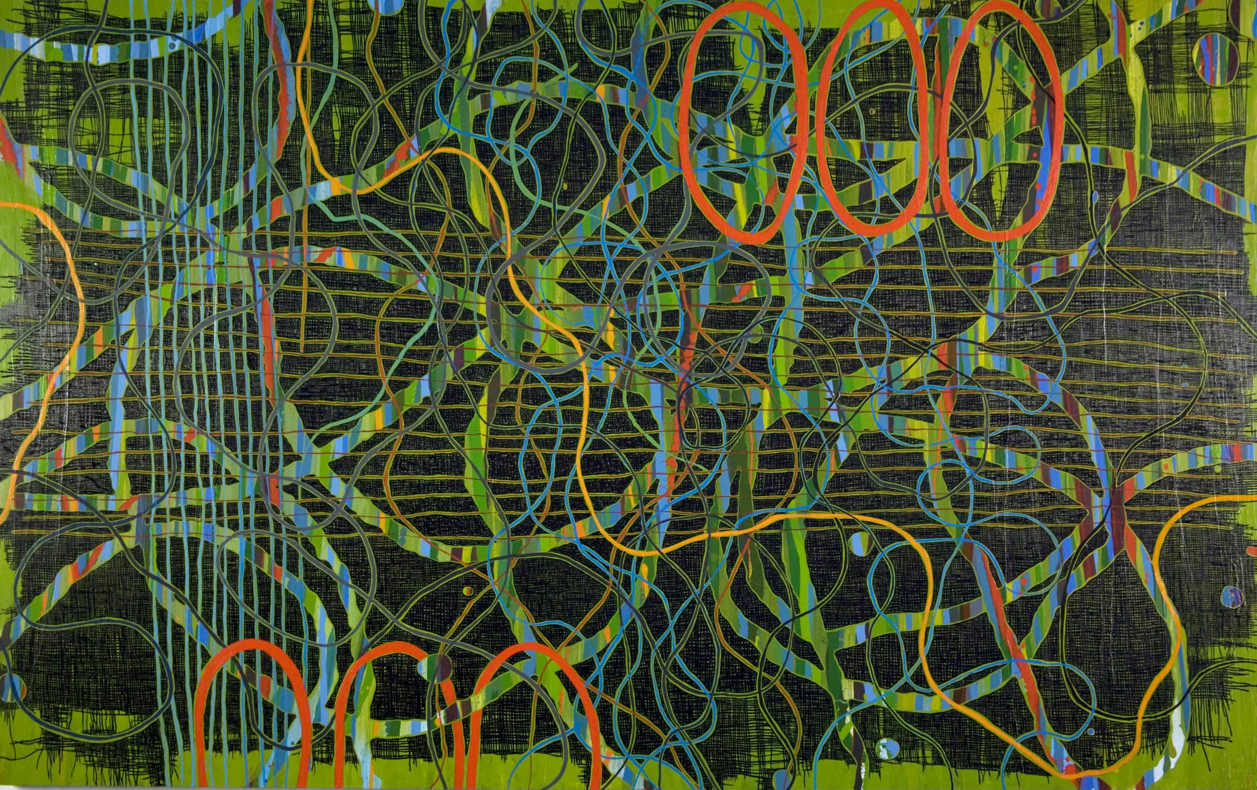 Commute to LIC / 2014 / Oil on Canvas / 60" x 96"