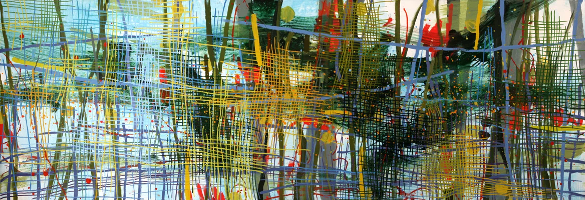 St. John's Creek / Acrylic on Paper / 60" x 120"