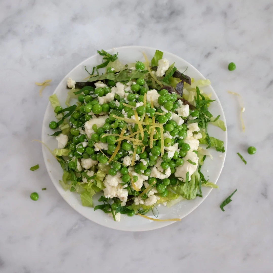 Pea Mint and Feta Salad