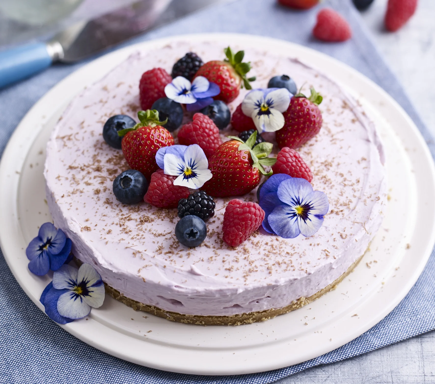 BerryWorld Cheesecake with flowers.jpg