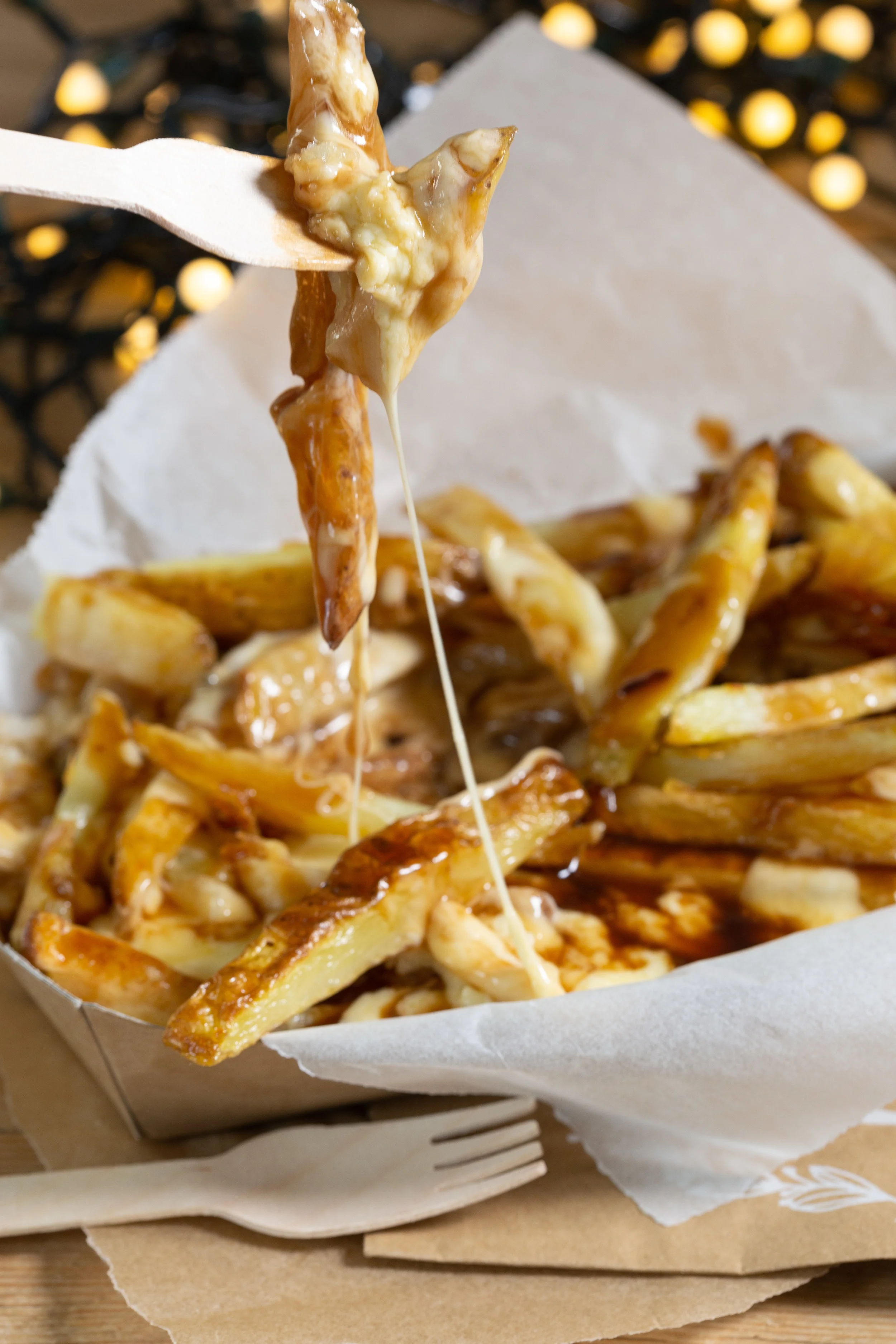Poutine chips and gravy