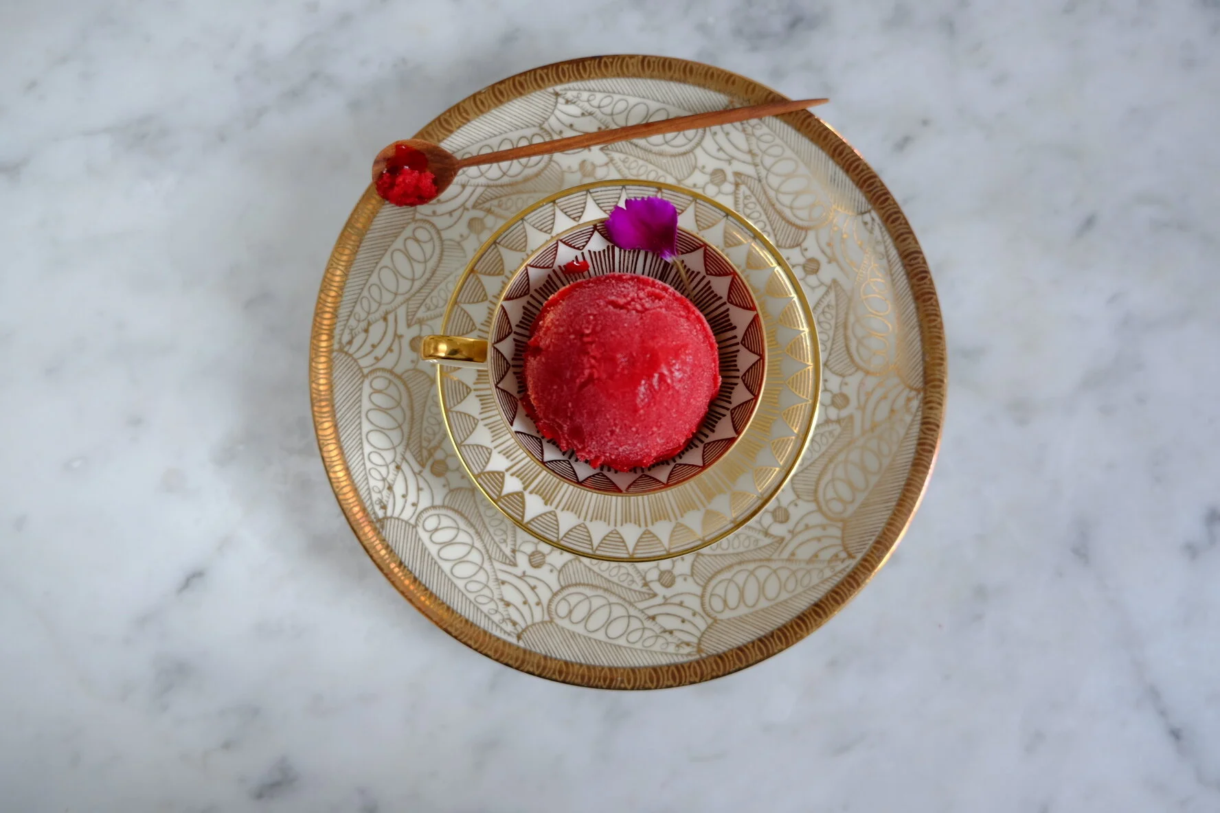 Raspberry sorbet