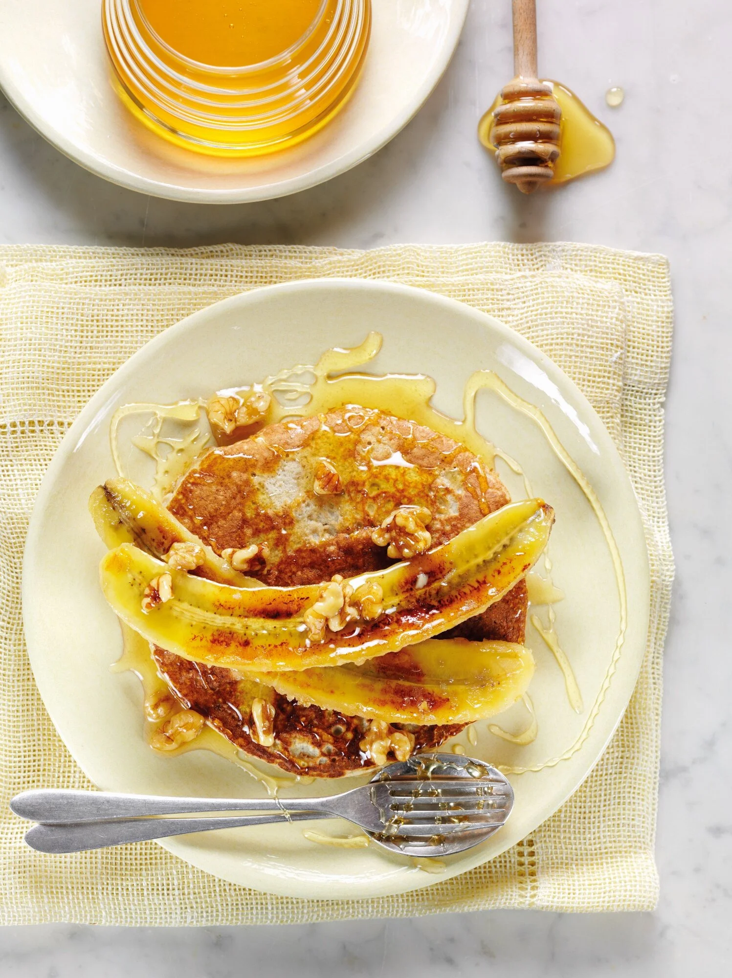 Banana pancakes with honey bananas — Nutrition Rocks