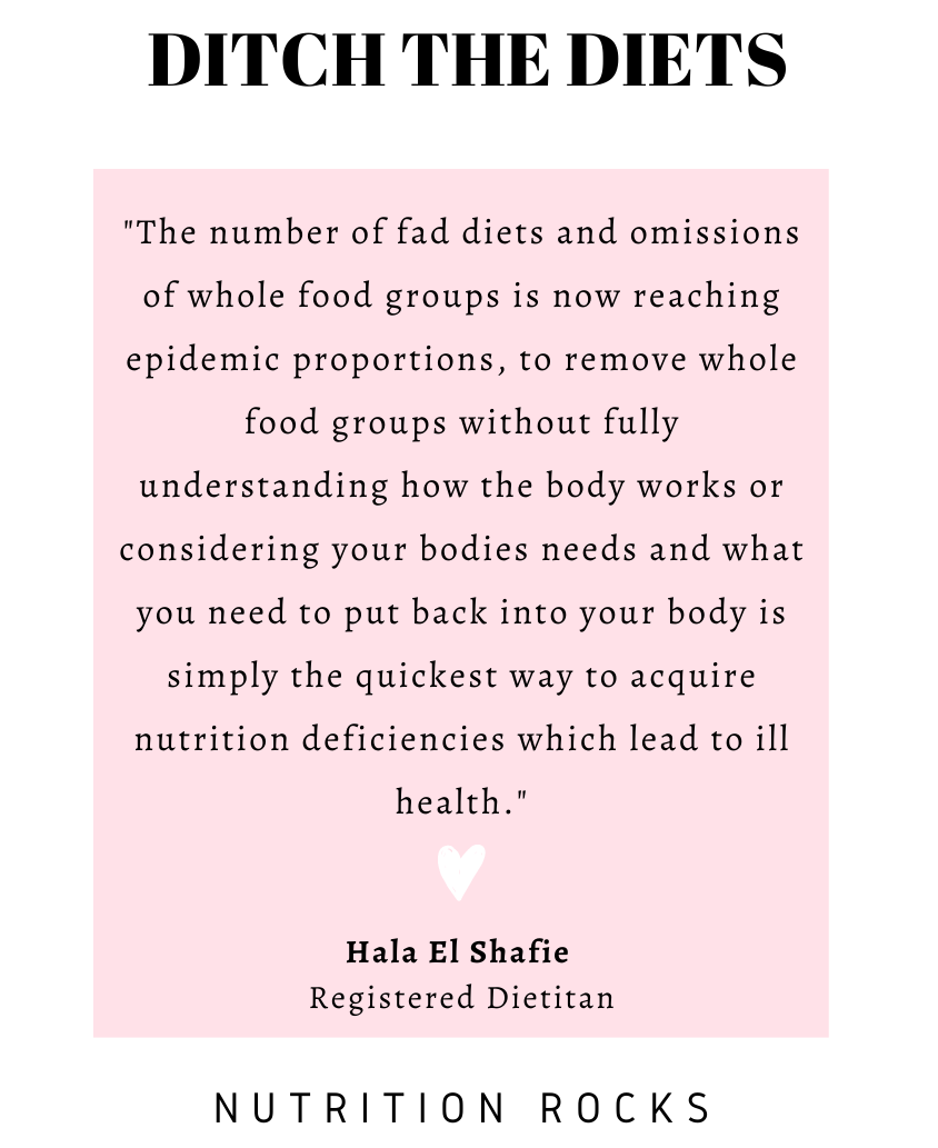 HERE’S WHY YOU NEED TO DITCH THE DIETS