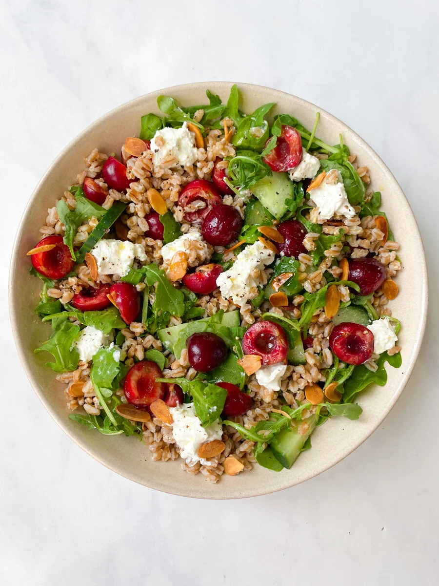 Goats Cheese &amp; Picota Cherry Salad