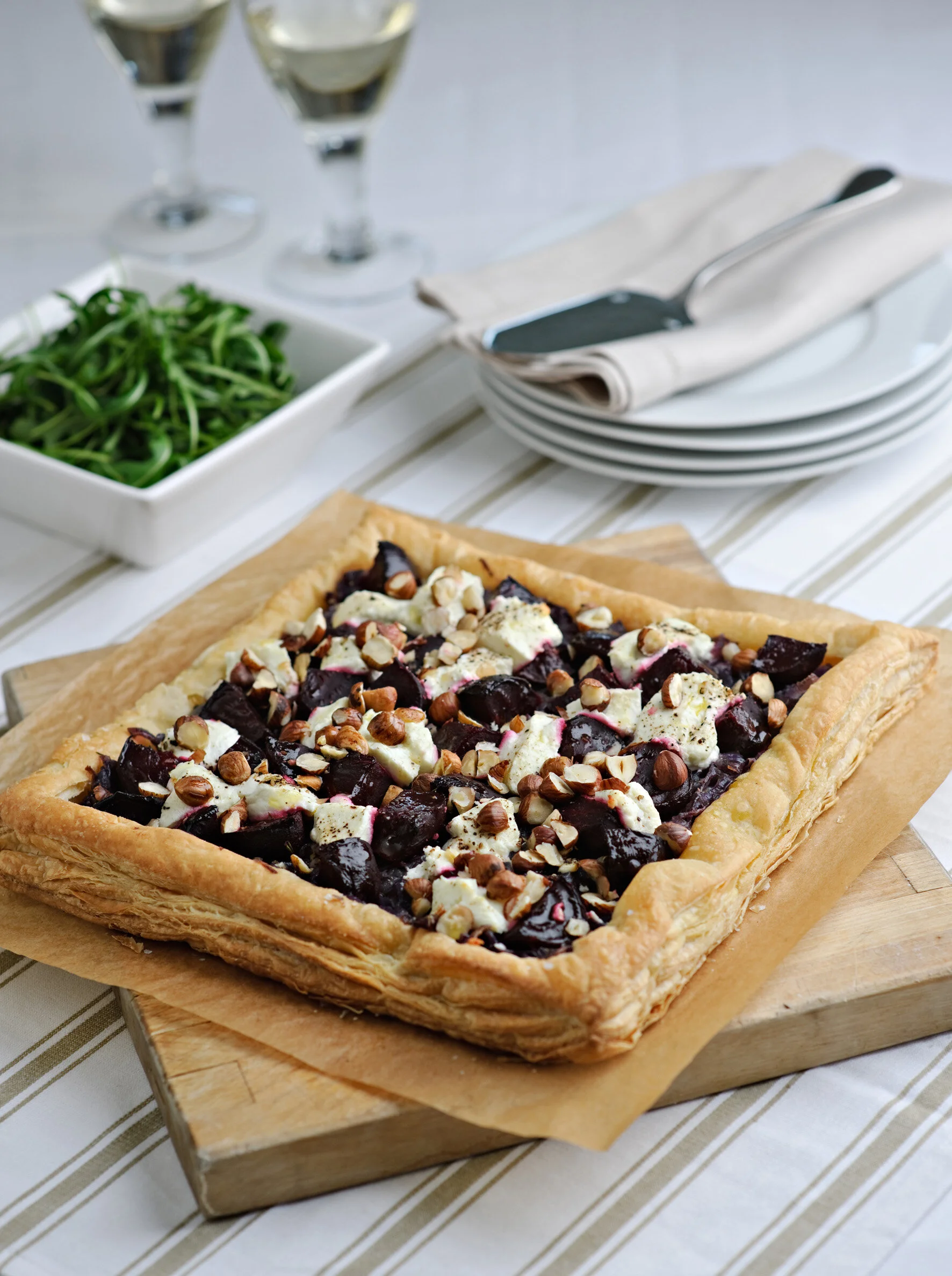 Spicy Beetroot and Goats Cheese Tart