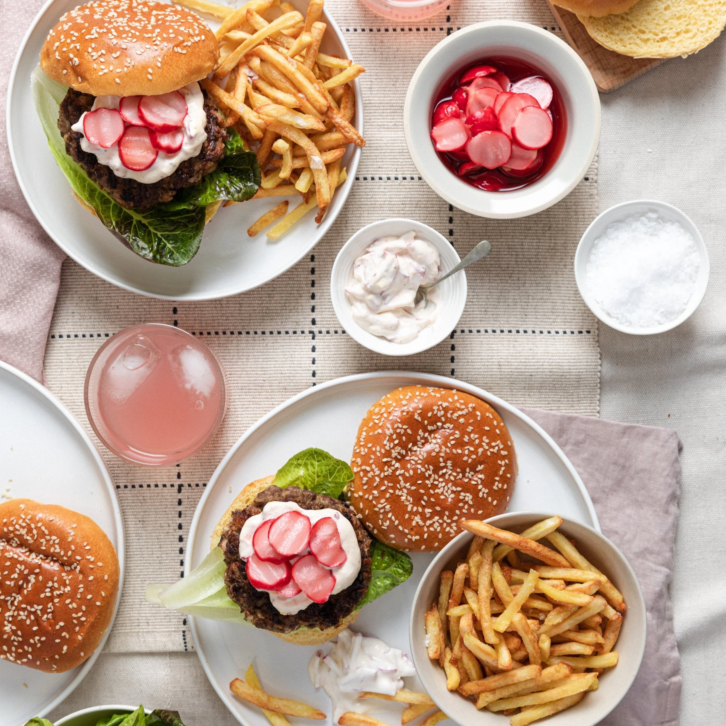 Ultimate Radish Burgers