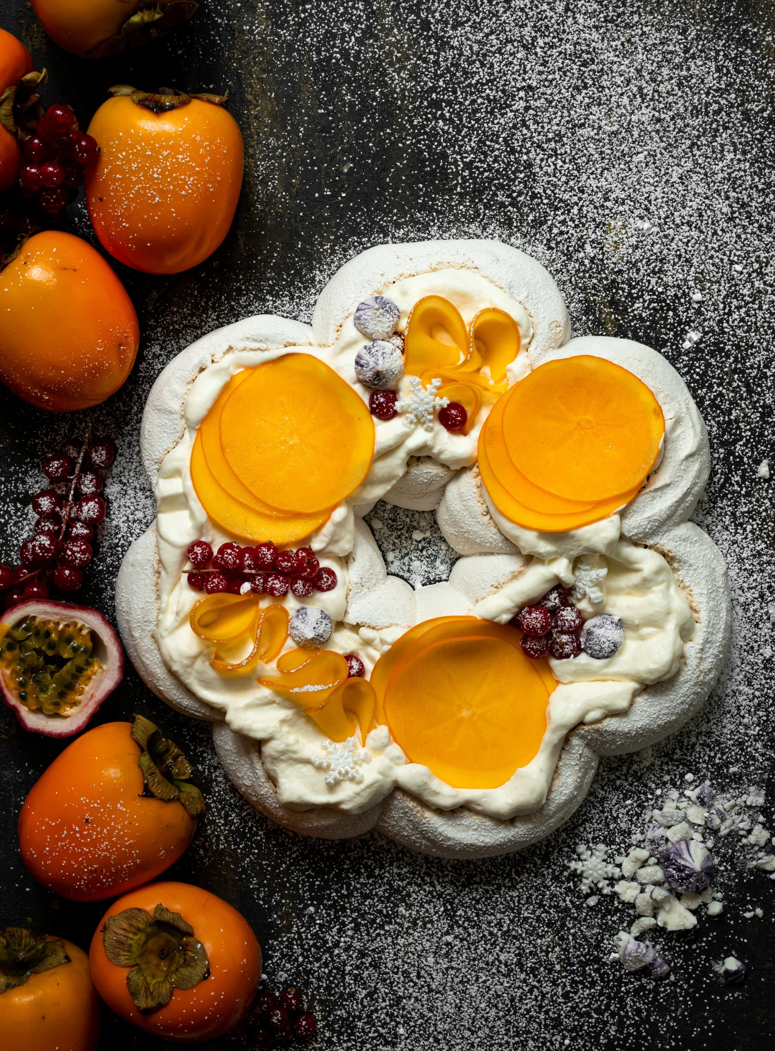Vegan Spiced Pavlova with Persimon® 