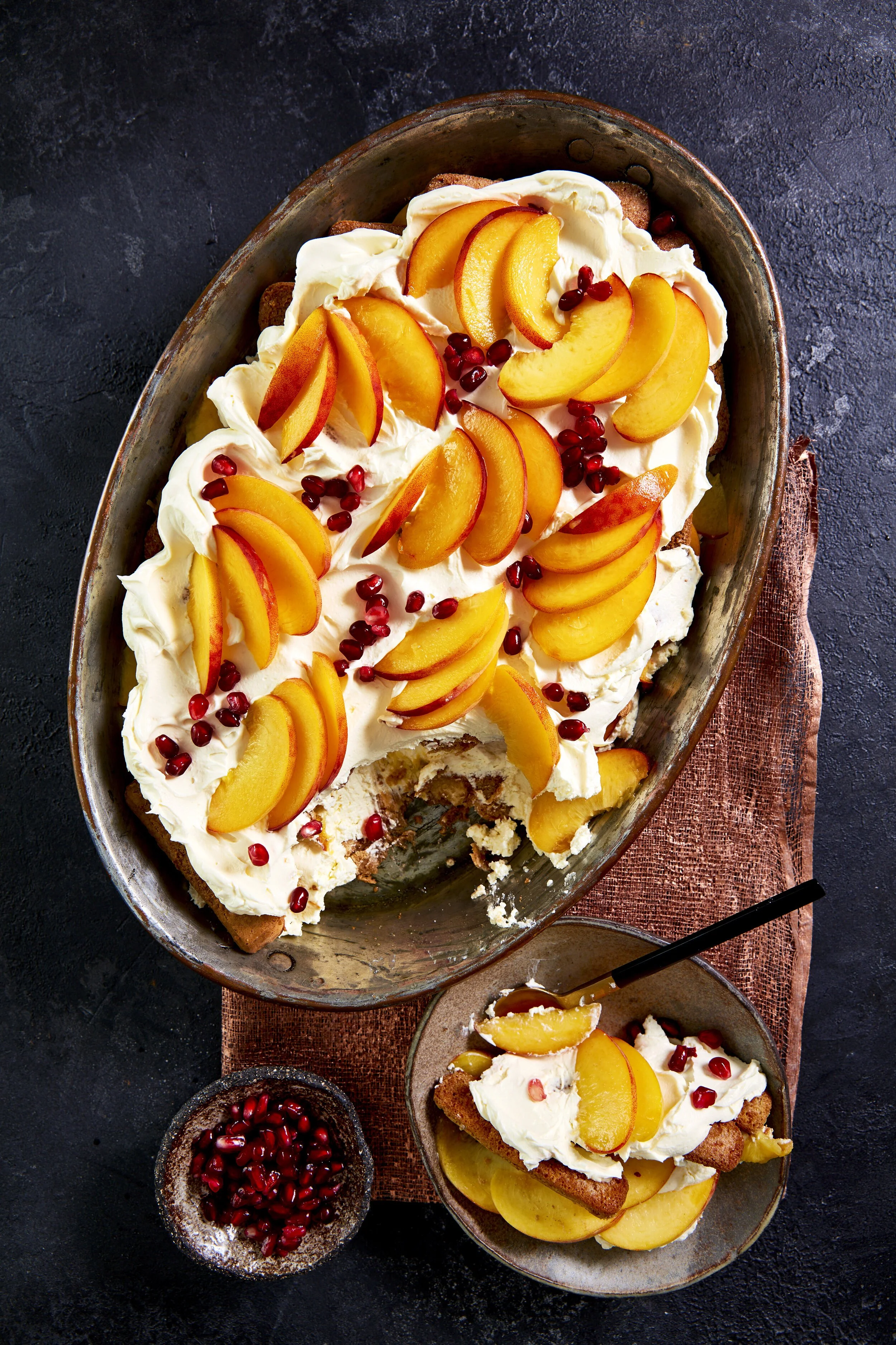South African Peach &amp; Amaretto Tiramisu