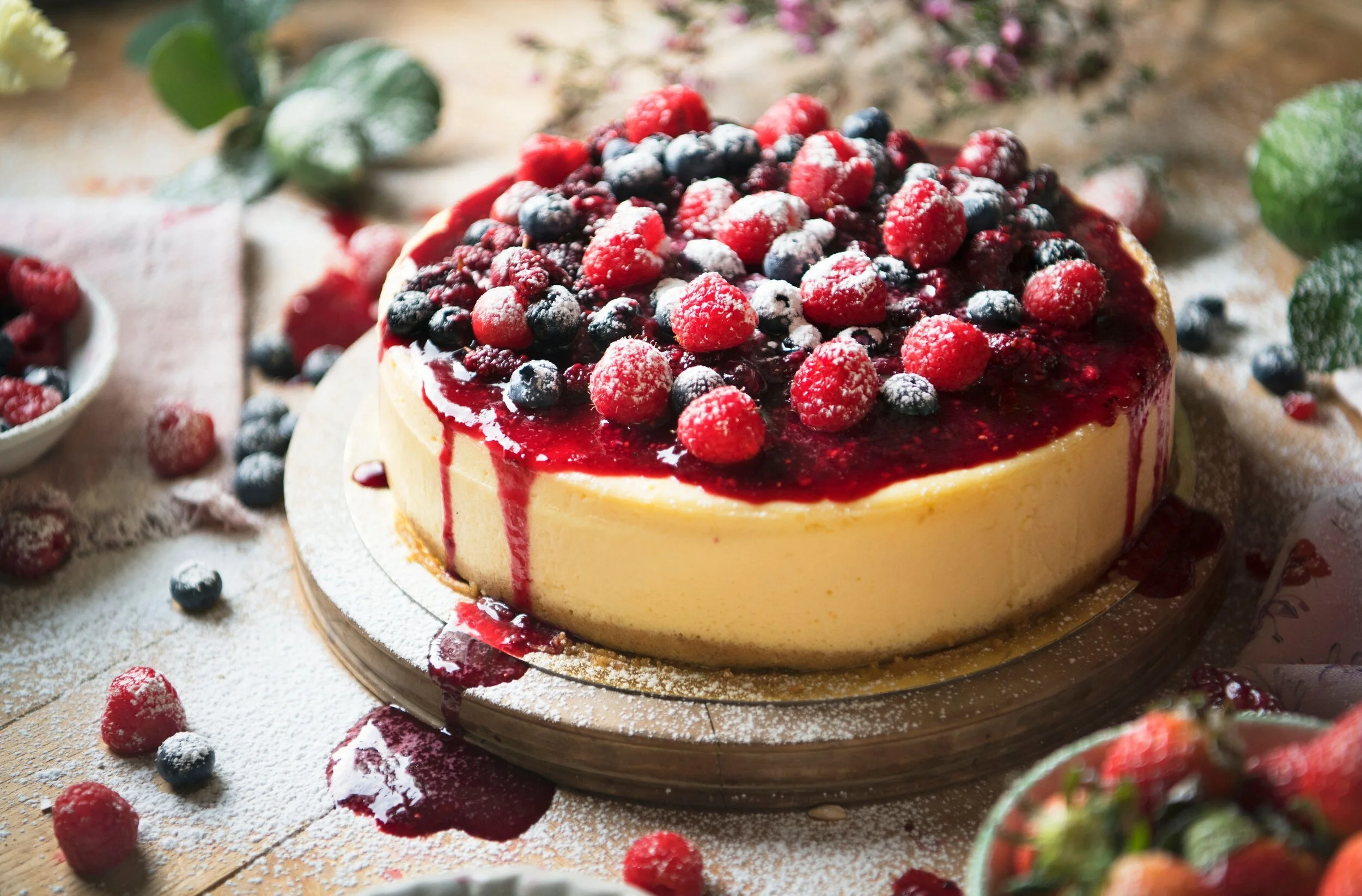 NO-BAKE BLUEBERRY CHEESECAKE