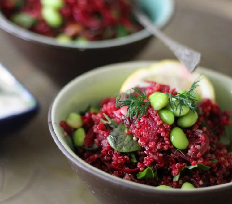 WARM BEETROOT & QUINOA TABBOULEH
