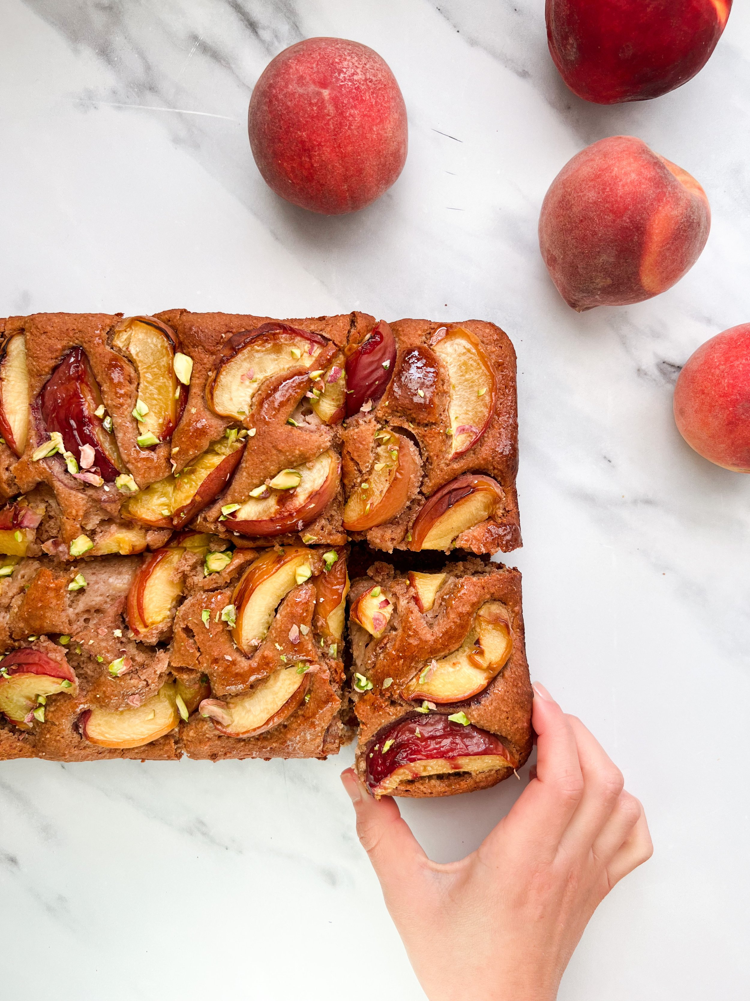 PEACH &amp; NECTARINE TRAY BAKE