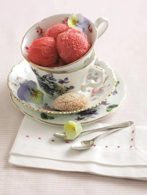 Strawberry and Elderflower Sorbet