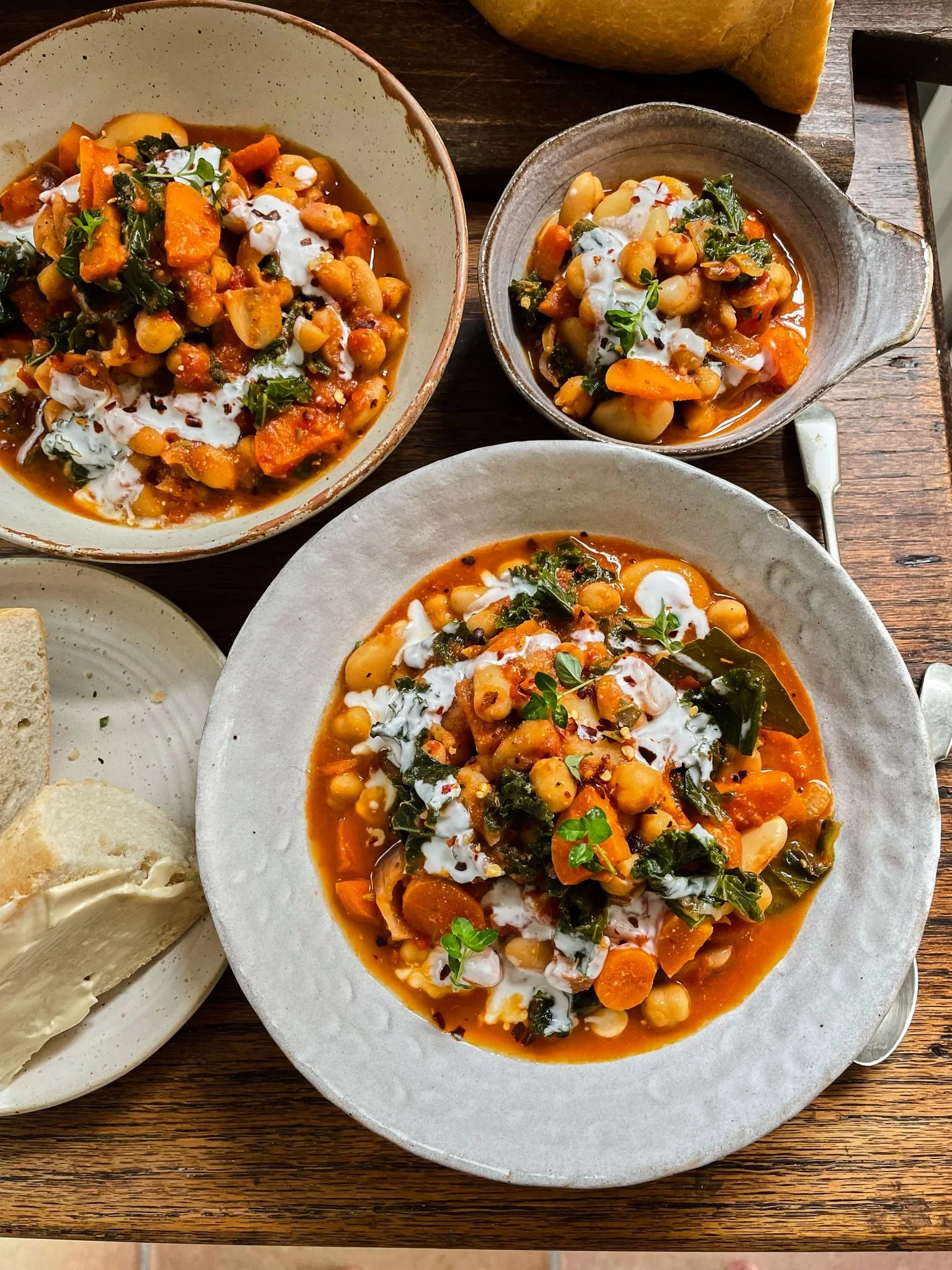 Speedy One Pot Kale, Bean &amp; Lemon Stew