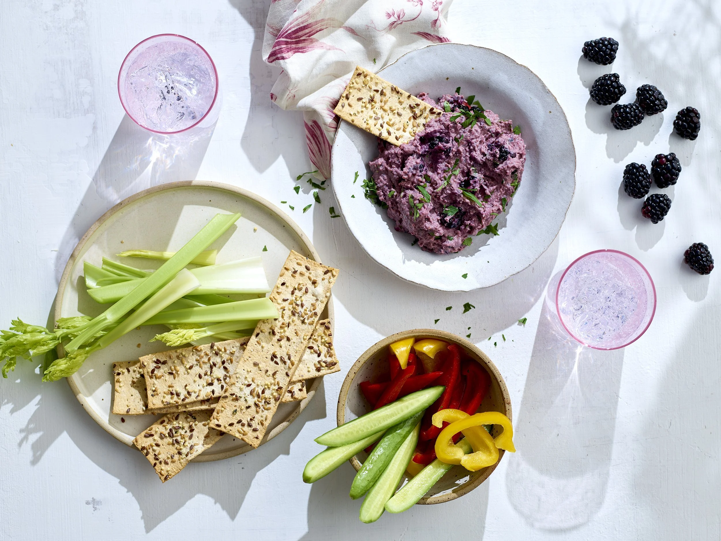 Blackberry and Beetroot Hummus