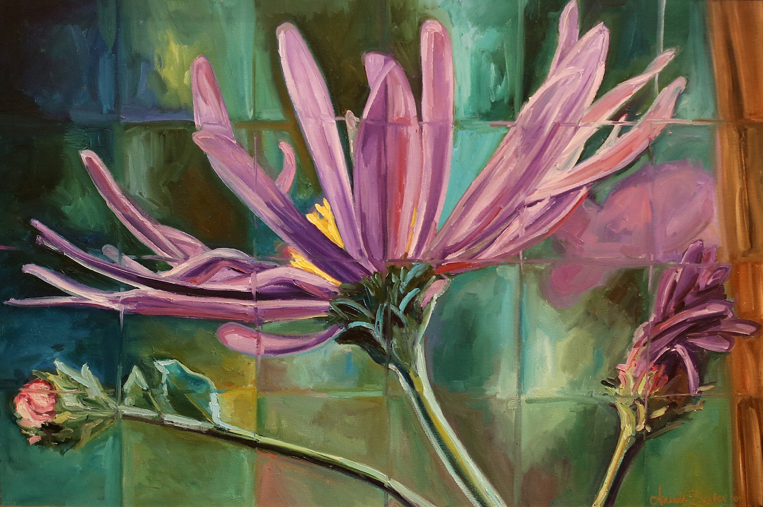 “Purple Flower Squared”