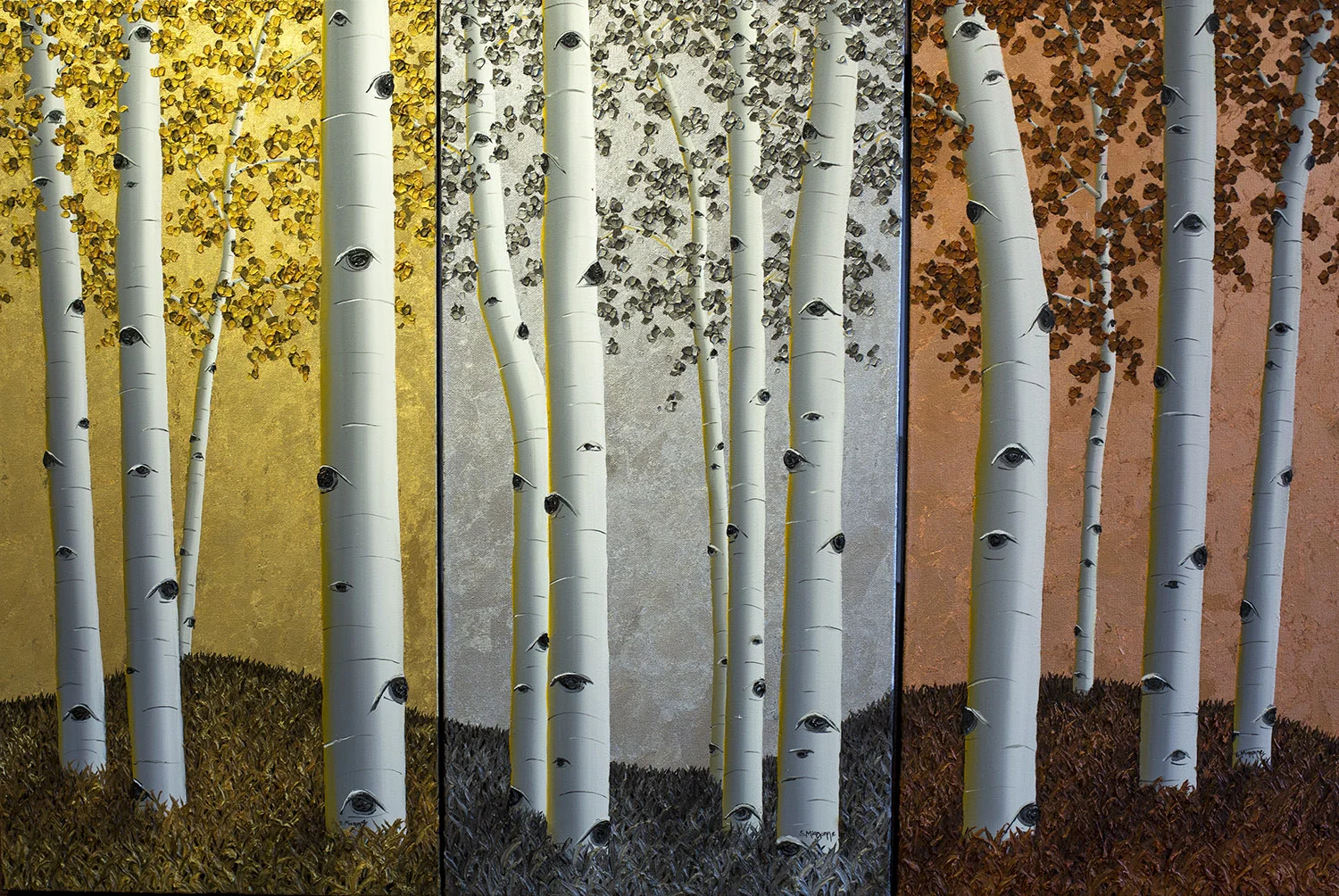 Tres Passions -&nbsp;Triptych - 45x30